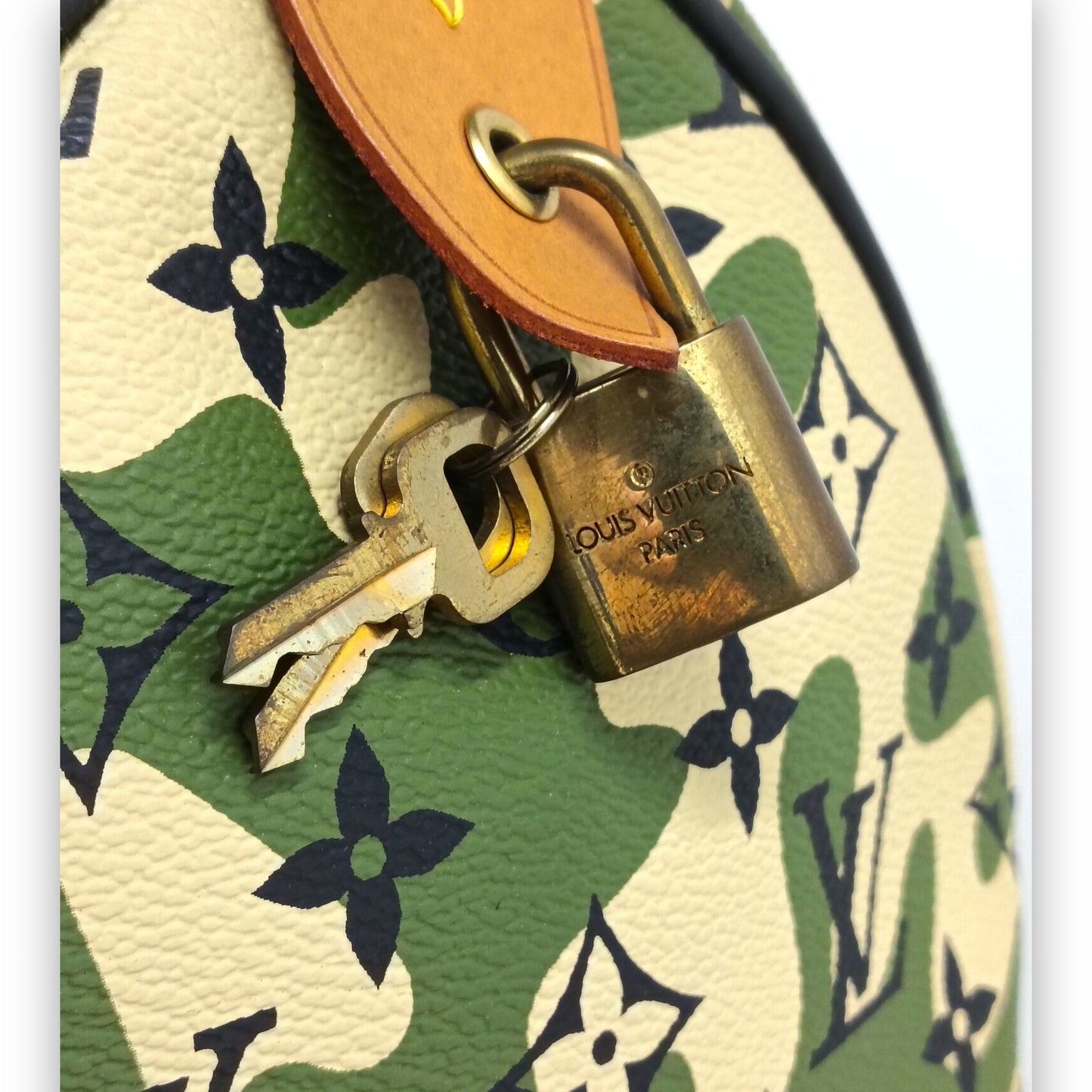 LOUIS VUITTON Handbag Monogram M95773 Rank (B) Green AA2078 Takashi Murakami