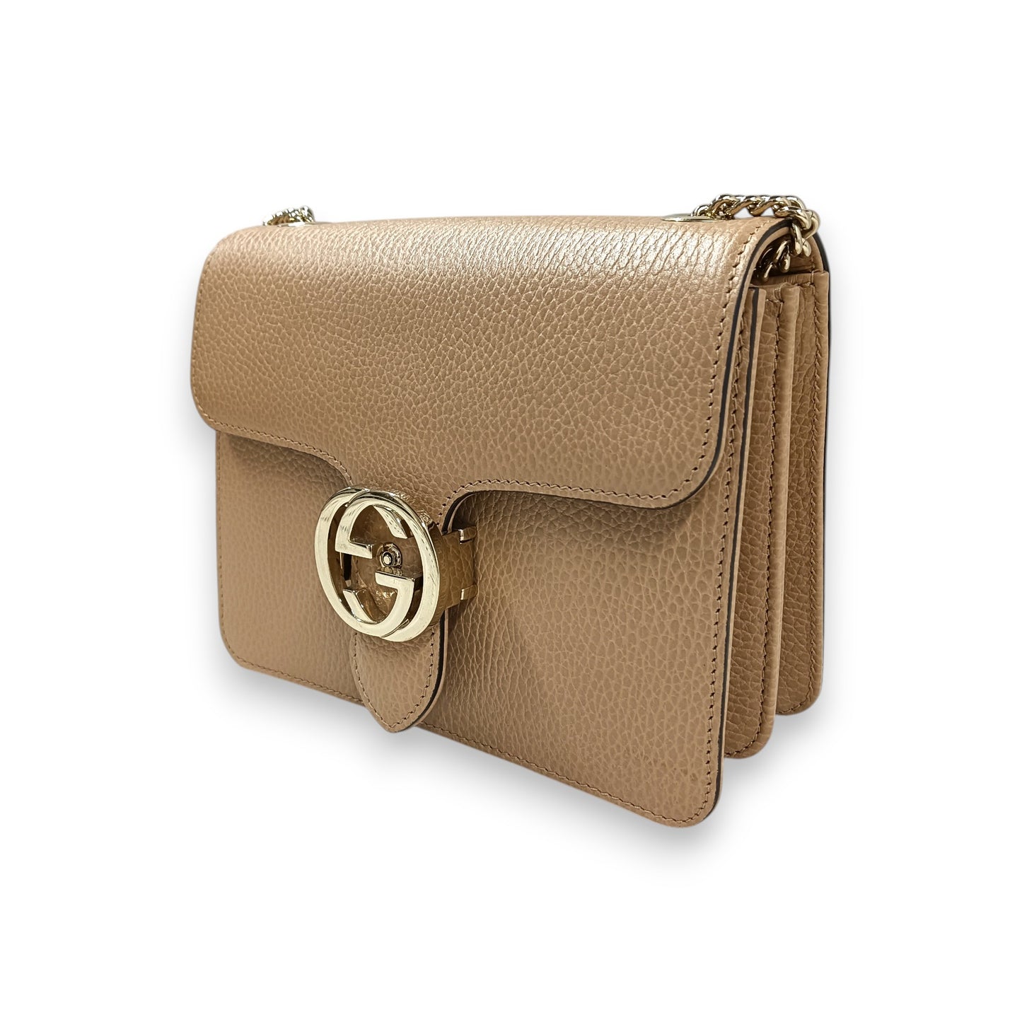GUCCI Shoulder Bag 510304 520981 Rank (A) Beige *Chain Small sticky