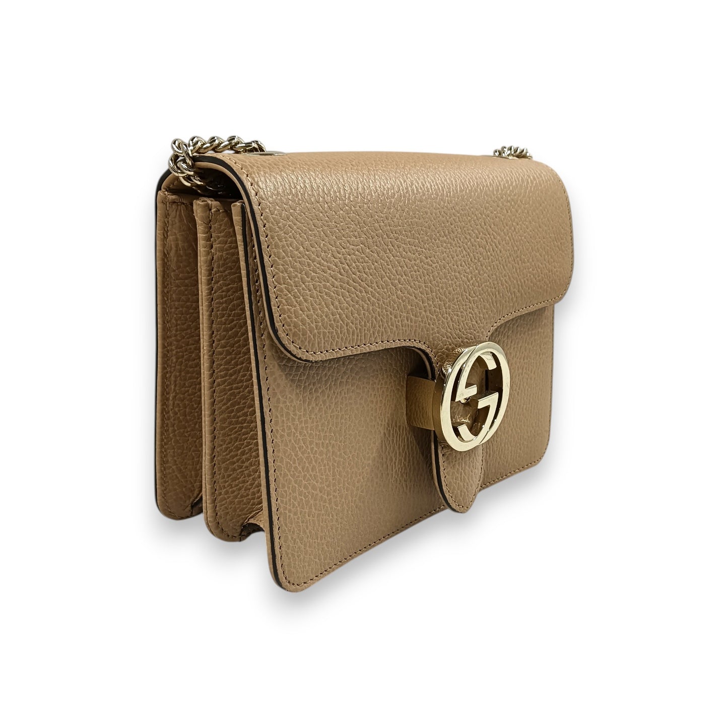 GUCCI Shoulder Bag 510304 520981 Rank (A) Beige *Chain Small sticky