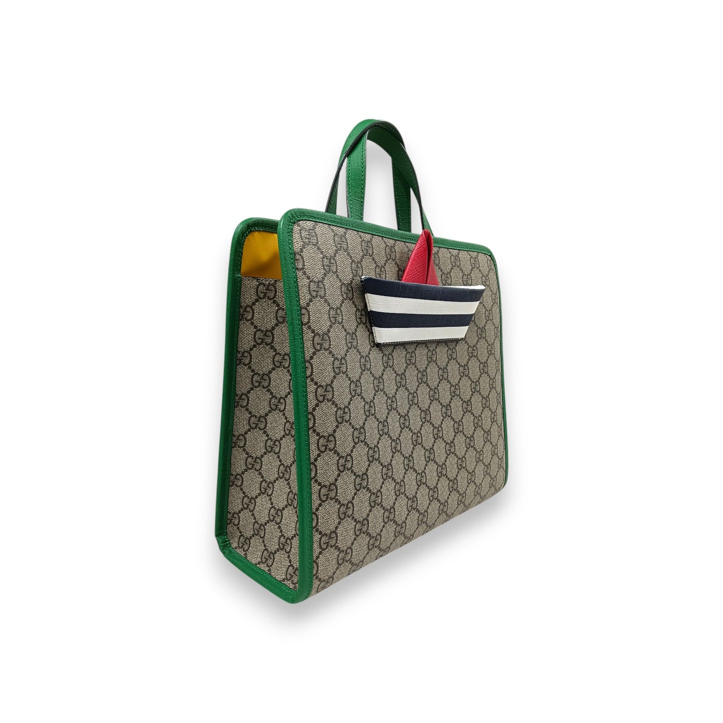 GUCCI Handbag 605662 Rank(B) Brown/Green