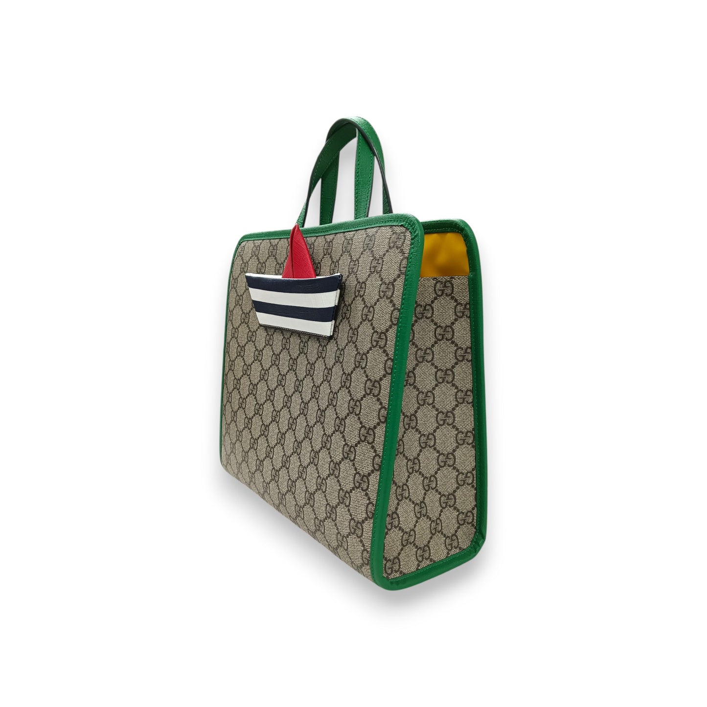 GUCCI Handbag 605662 Rank(B) Brown/Green