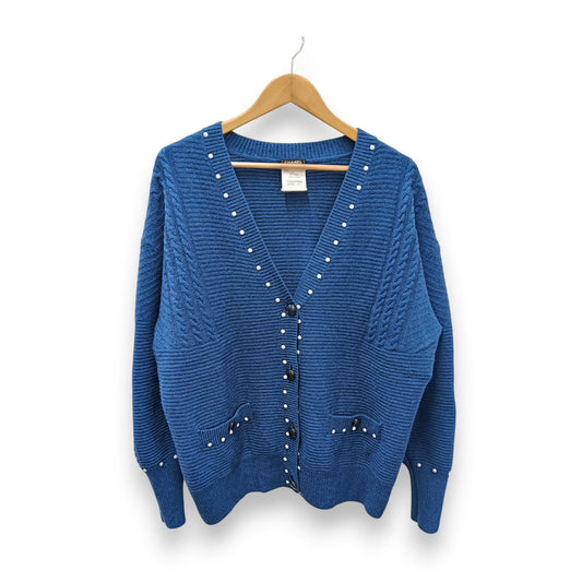 CHANEL Cardigan Size 40 Lady's Blue Rank (B) P53610K06955
