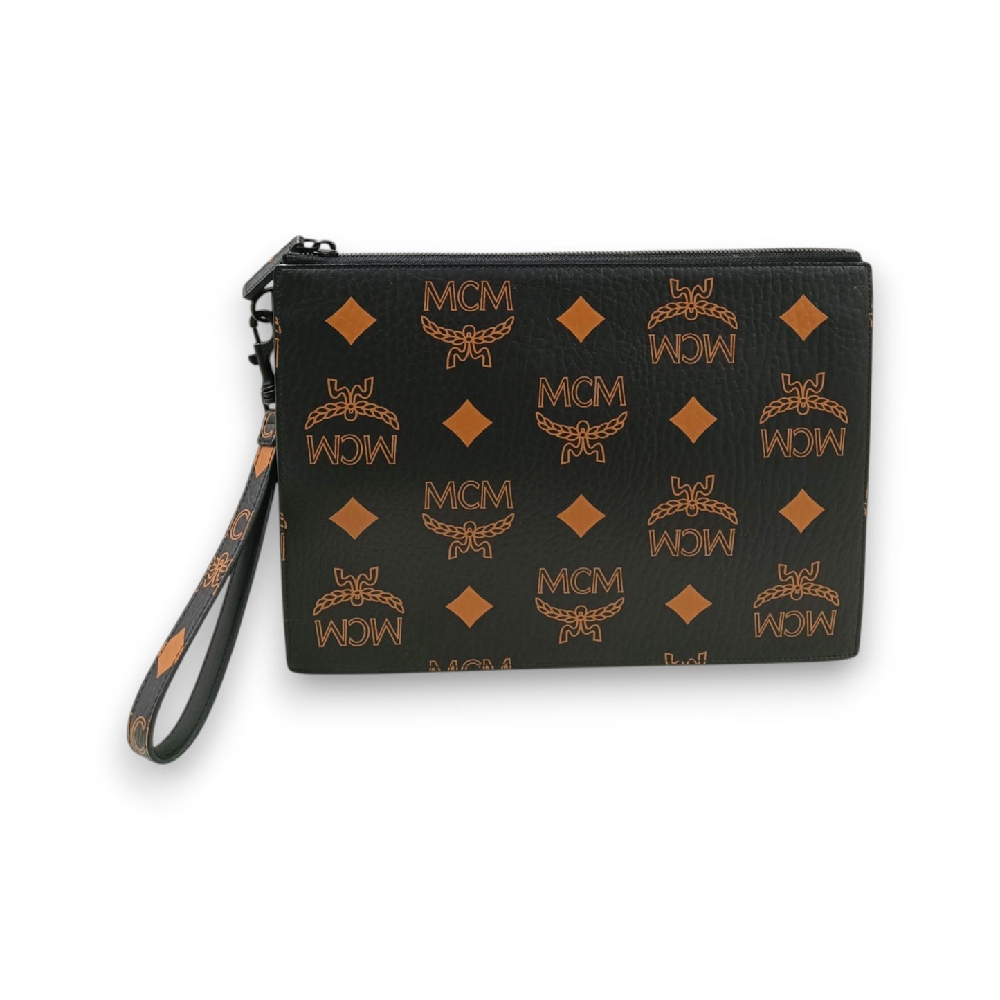 MCM Clutch Bag MXZDATA01BK001 Rank (A) Black