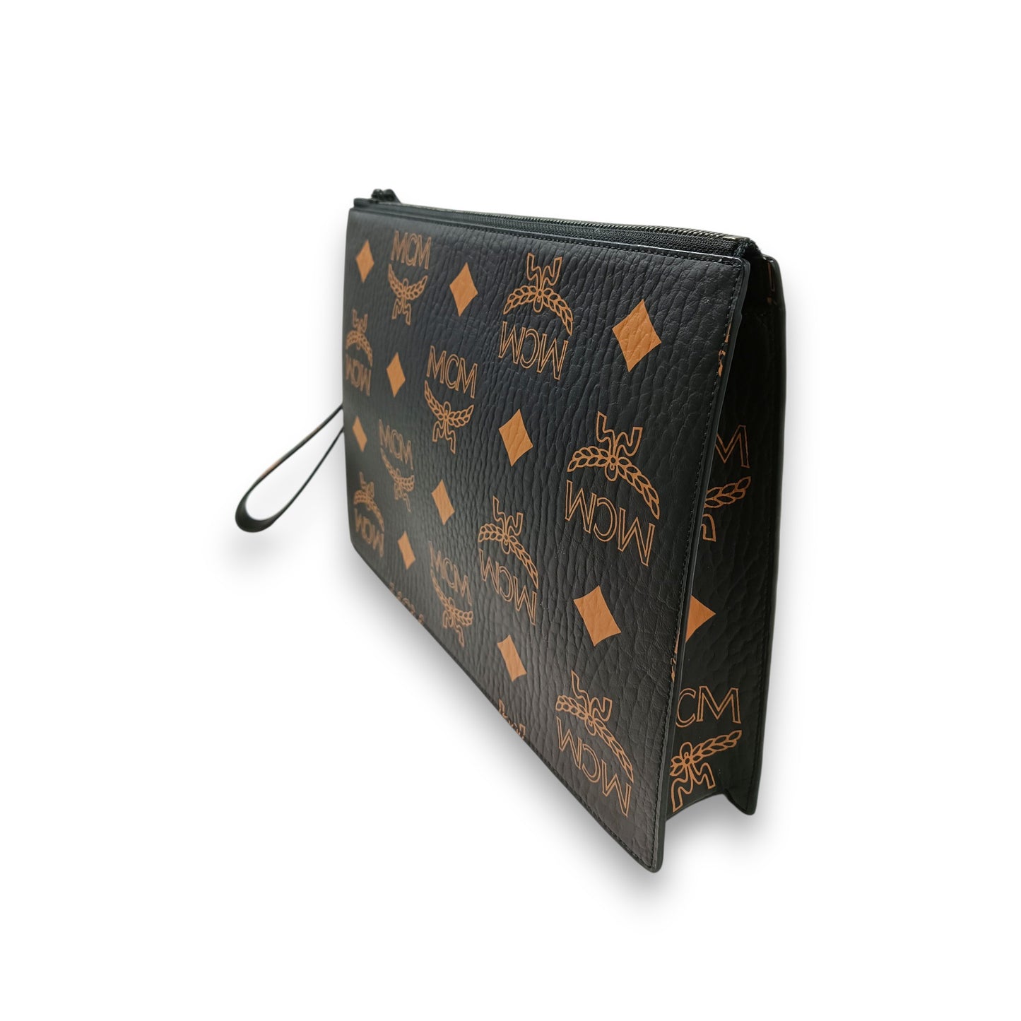 MCM Clutch Bag MXZDATA01BK001 Rank (A) Black