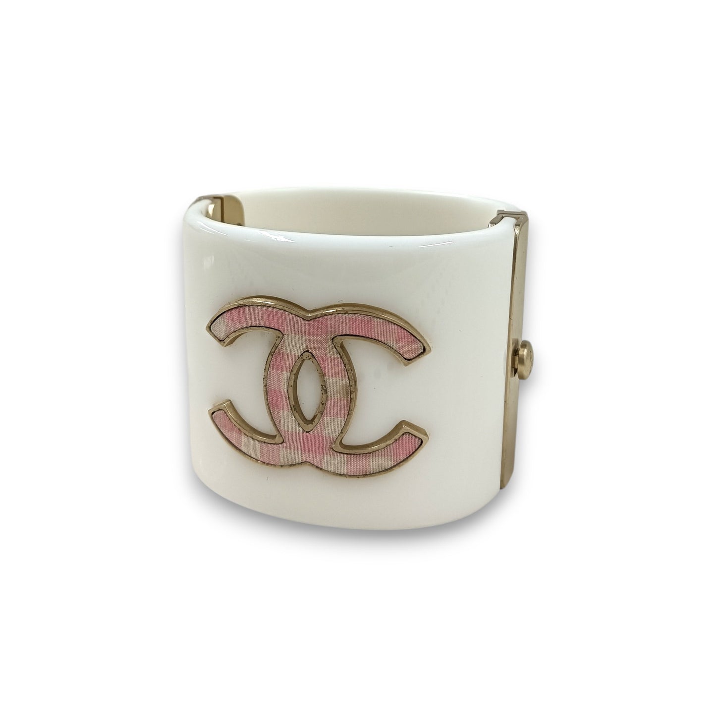 Bracelet CHANEL Rank (B) White/Pink *stain*