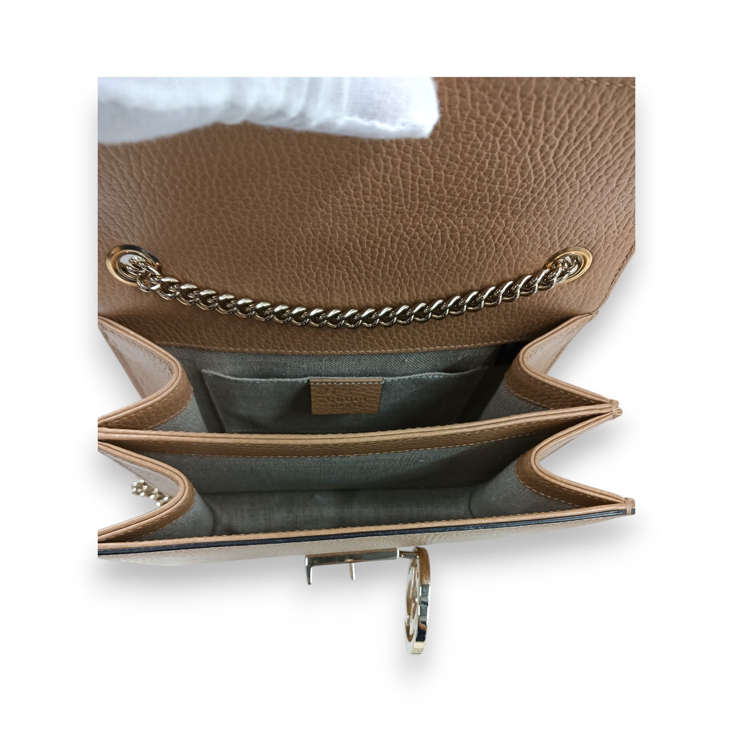 GUCCI Shoulder Bag 510304 520981 Rank (A) Beige *Chain Small sticky