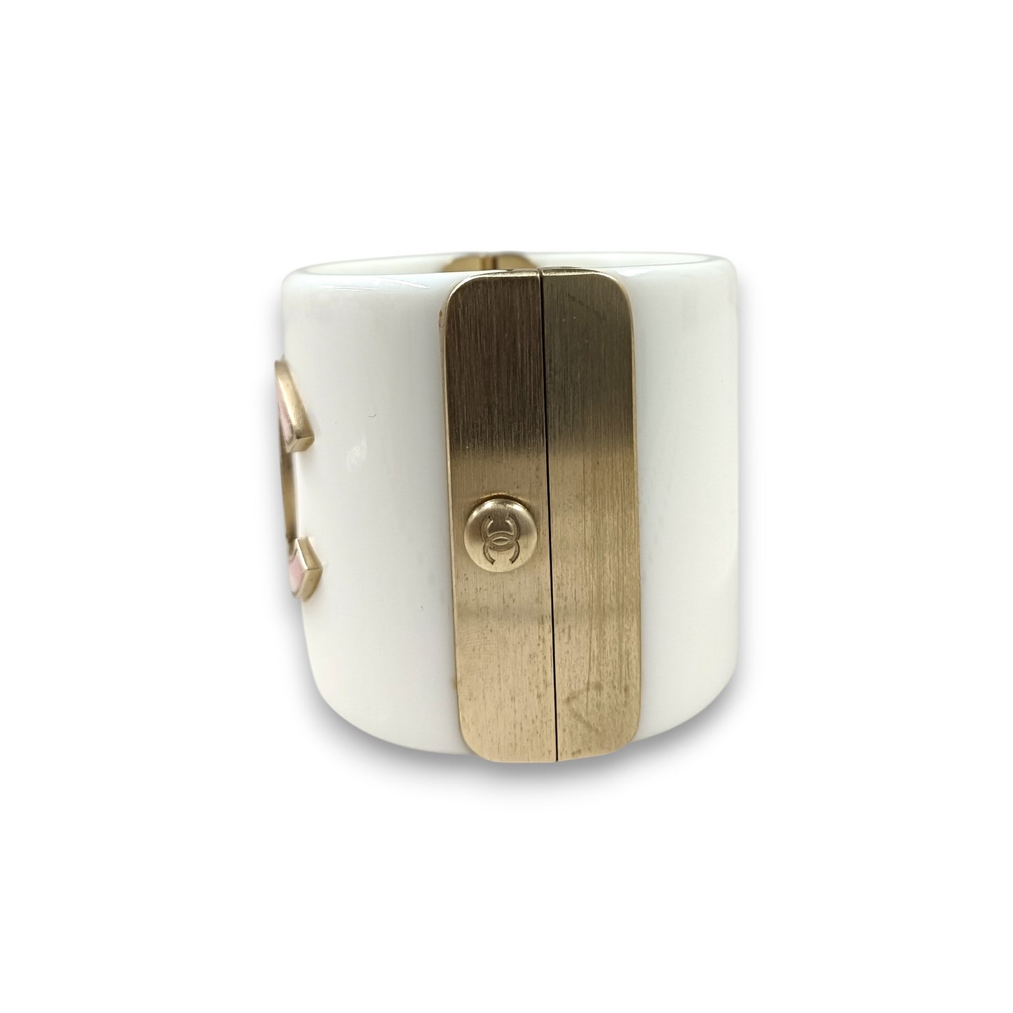 Bracelet CHANEL Rank (B) White/Pink *stain*
