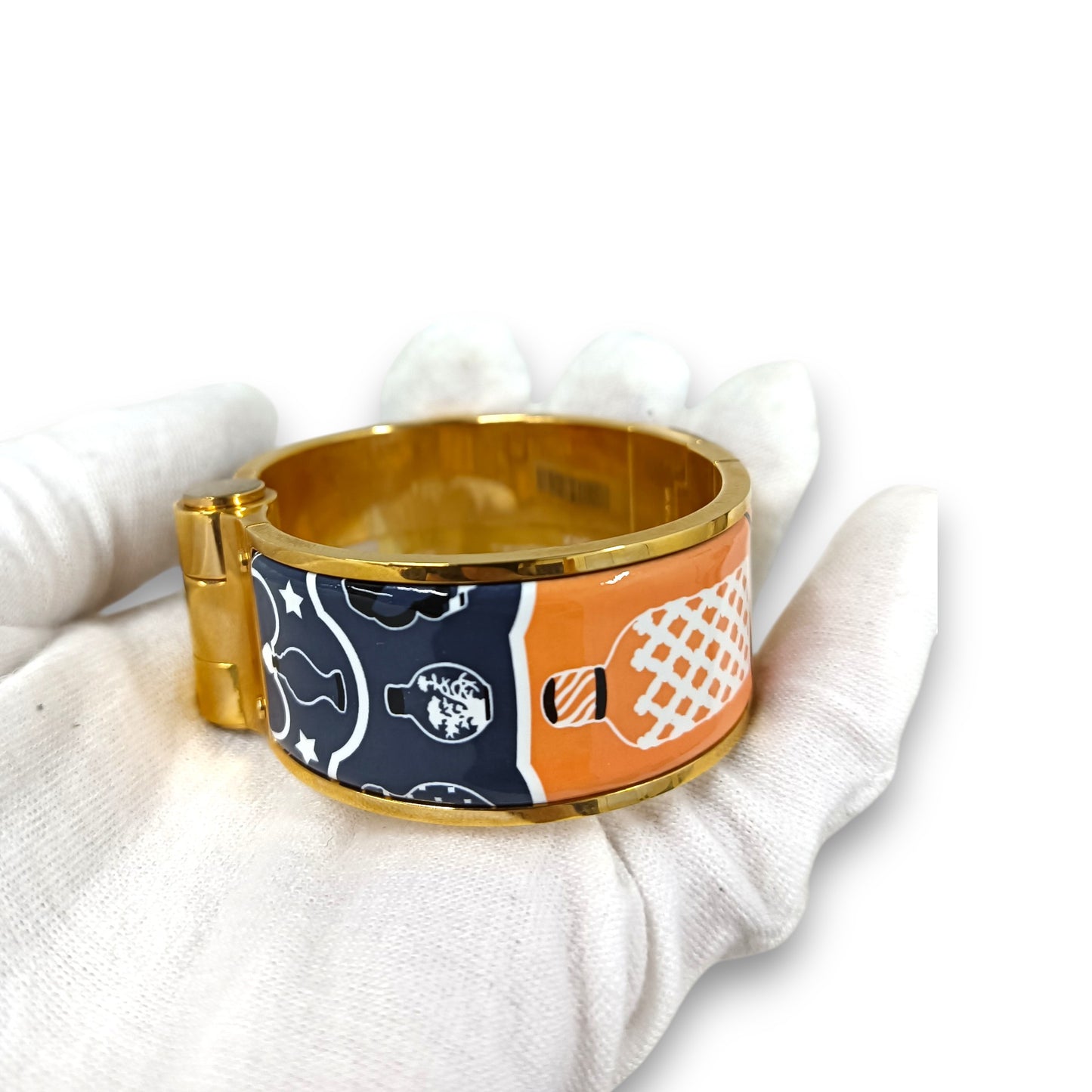 Bracelet HERMES Rank (B) Orange/Blue