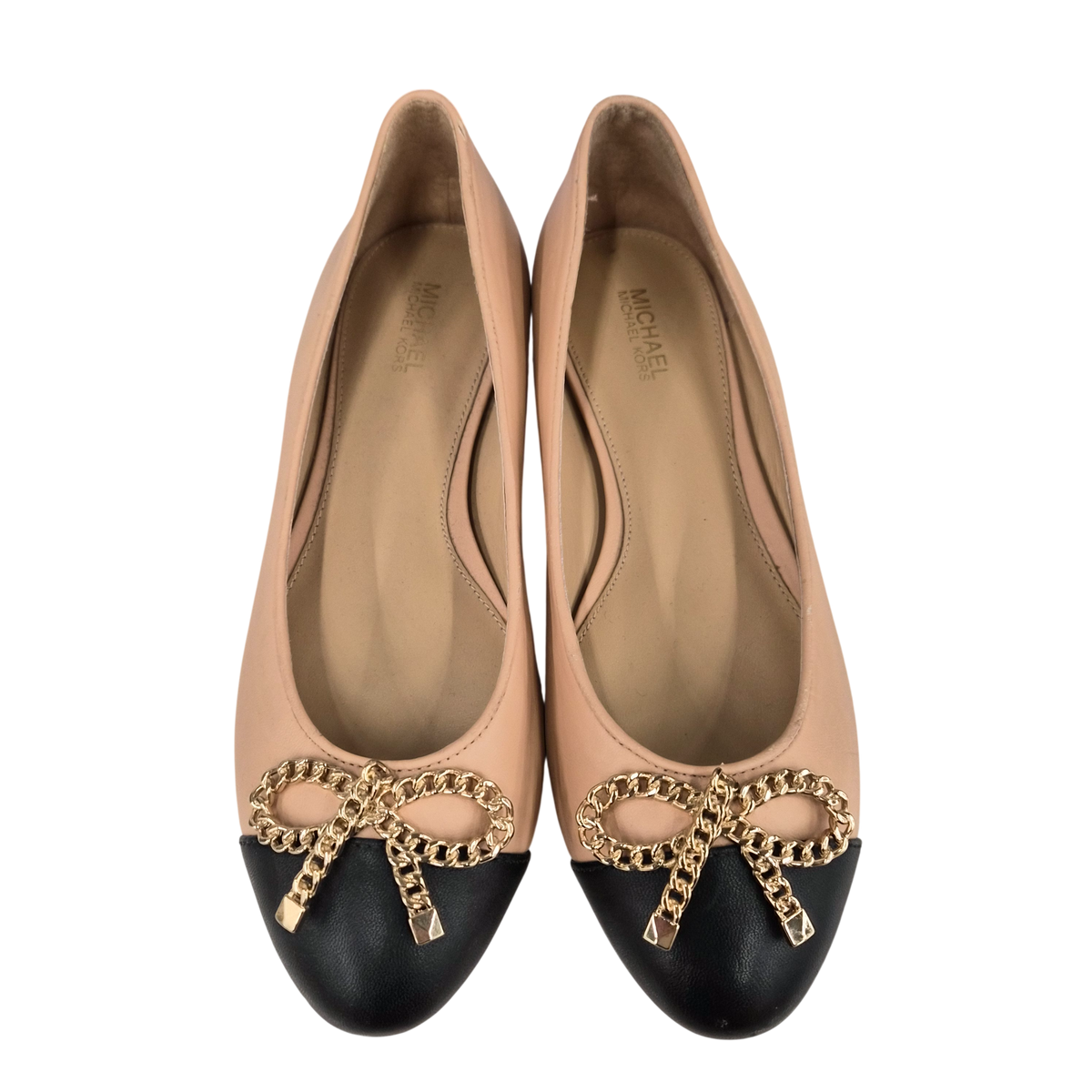 MICHAEL KORS Pumps SIZE 5M Lady's Beige/Black Rank(B) Scratch