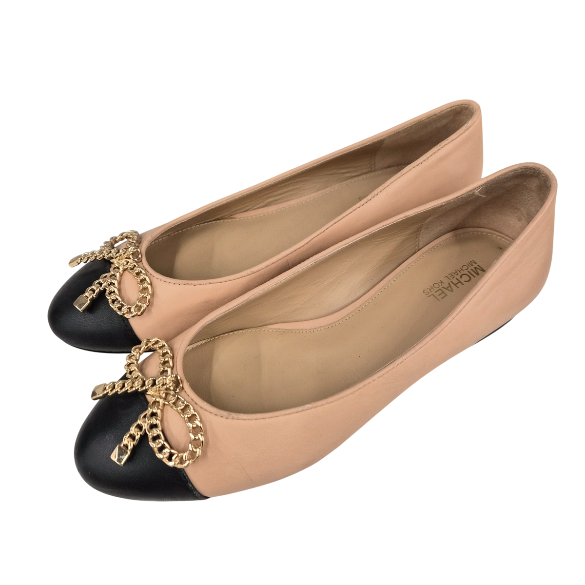 MICHAEL KORS Pumps SIZE 5M Lady's Beige/Black Rank(B) Scratch