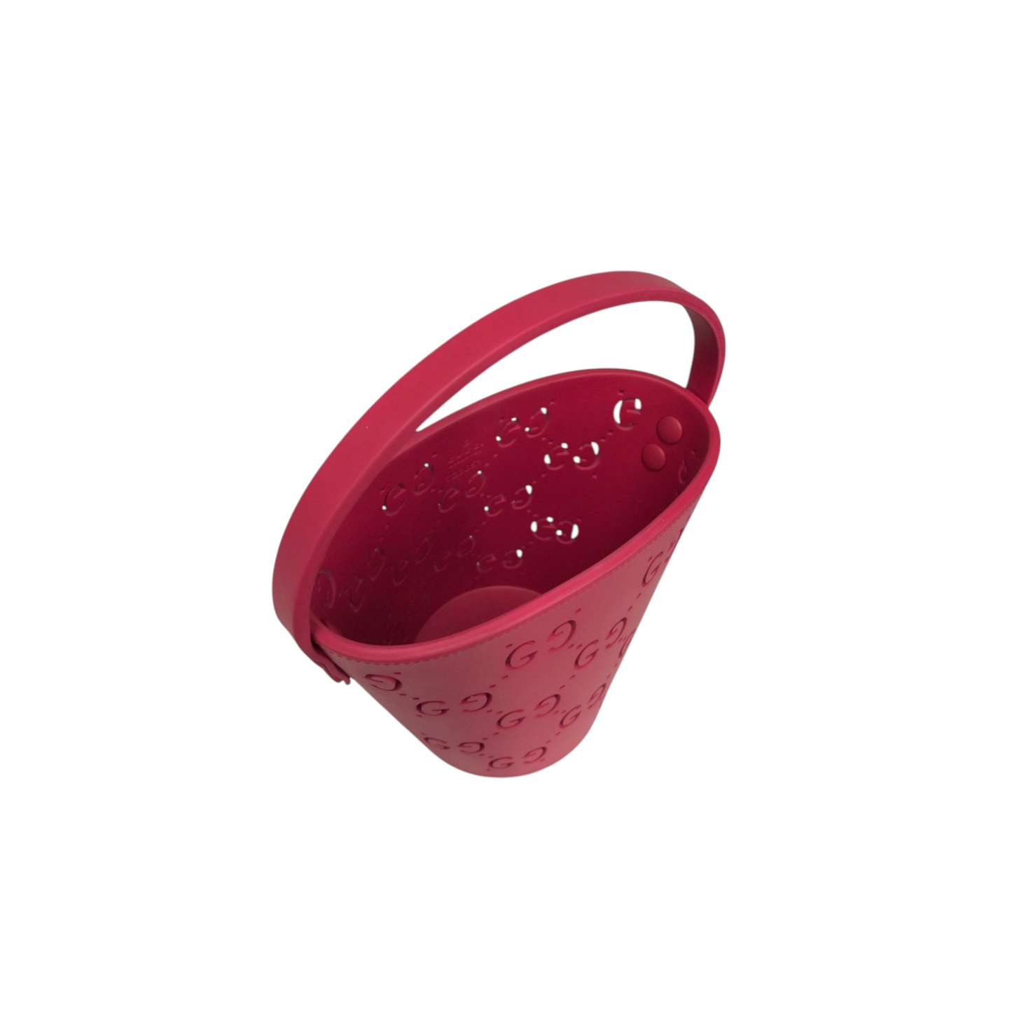 GUCCI BUCKET BAG 723051 SHOCKING PINK *INSIDE  STAIN RANK (B)