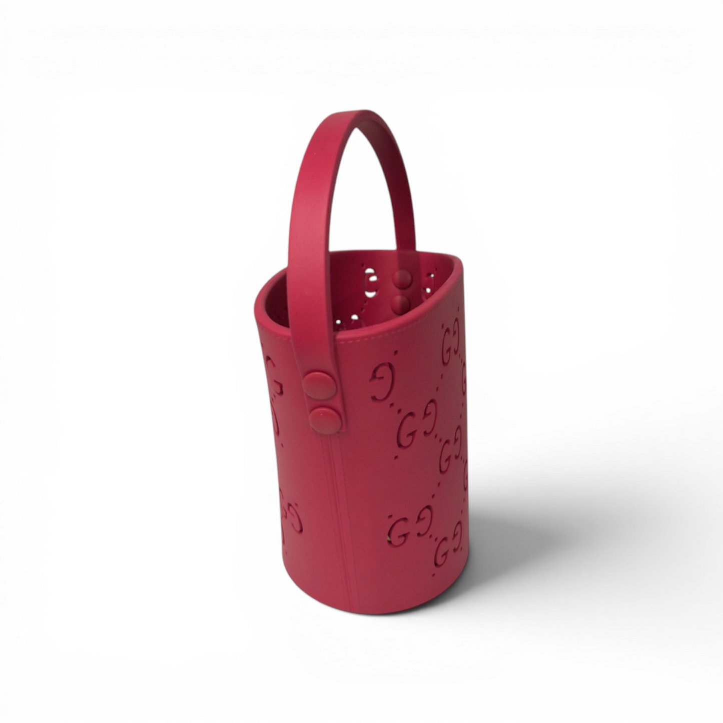 GUCCI BUCKET BAG 723051 SHOCKING PINK *INSIDE  STAIN RANK (B)