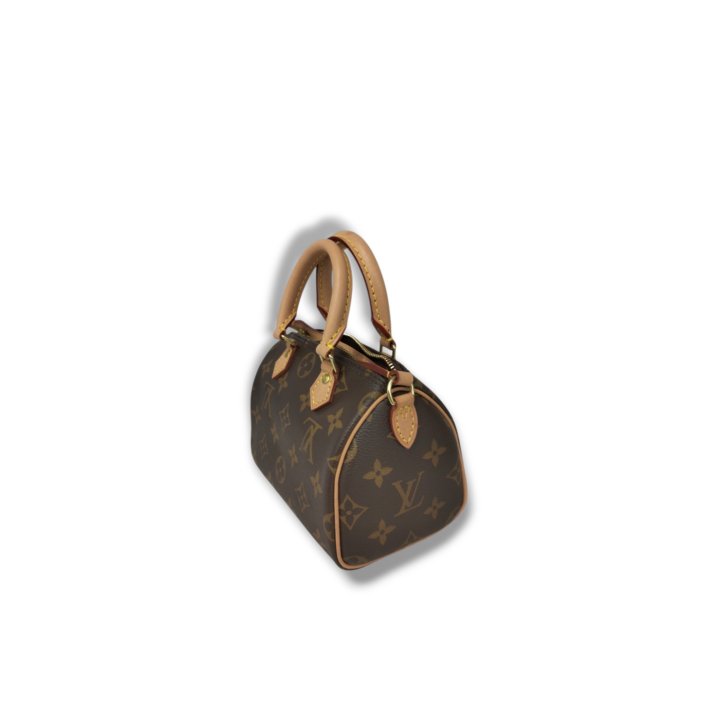 LOUIS VUITTON 2WAY SHOULDER BAG M61252 BROWN TY2270 NANO SPEEDY RANK (A)