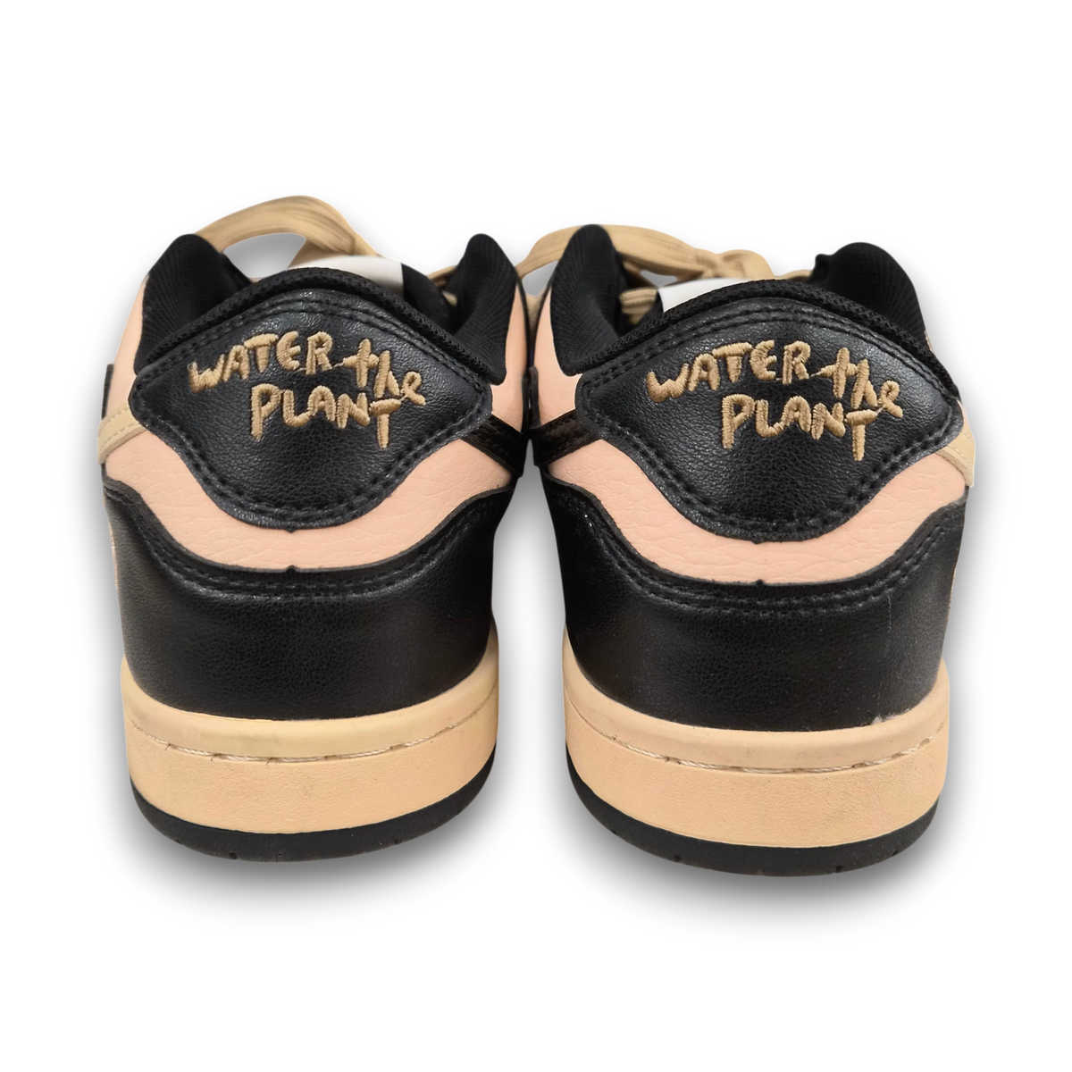 WATER THE PLANT Sneaker SIZE 8 Lady's Black And Beige Rank(B) Stain
