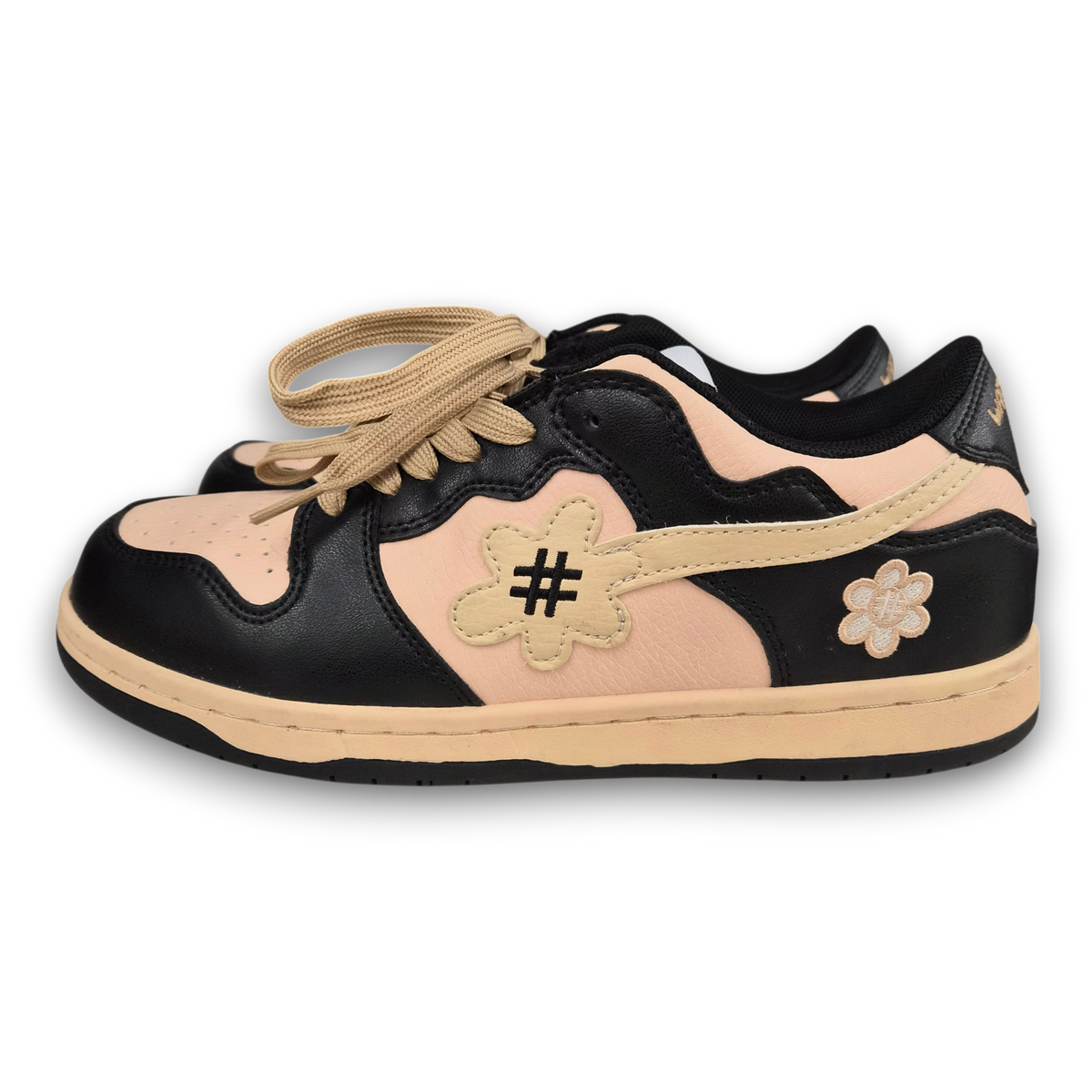 WATER THE PLANT Sneaker SIZE 8 Lady's Black And Beige Rank(B) Stain