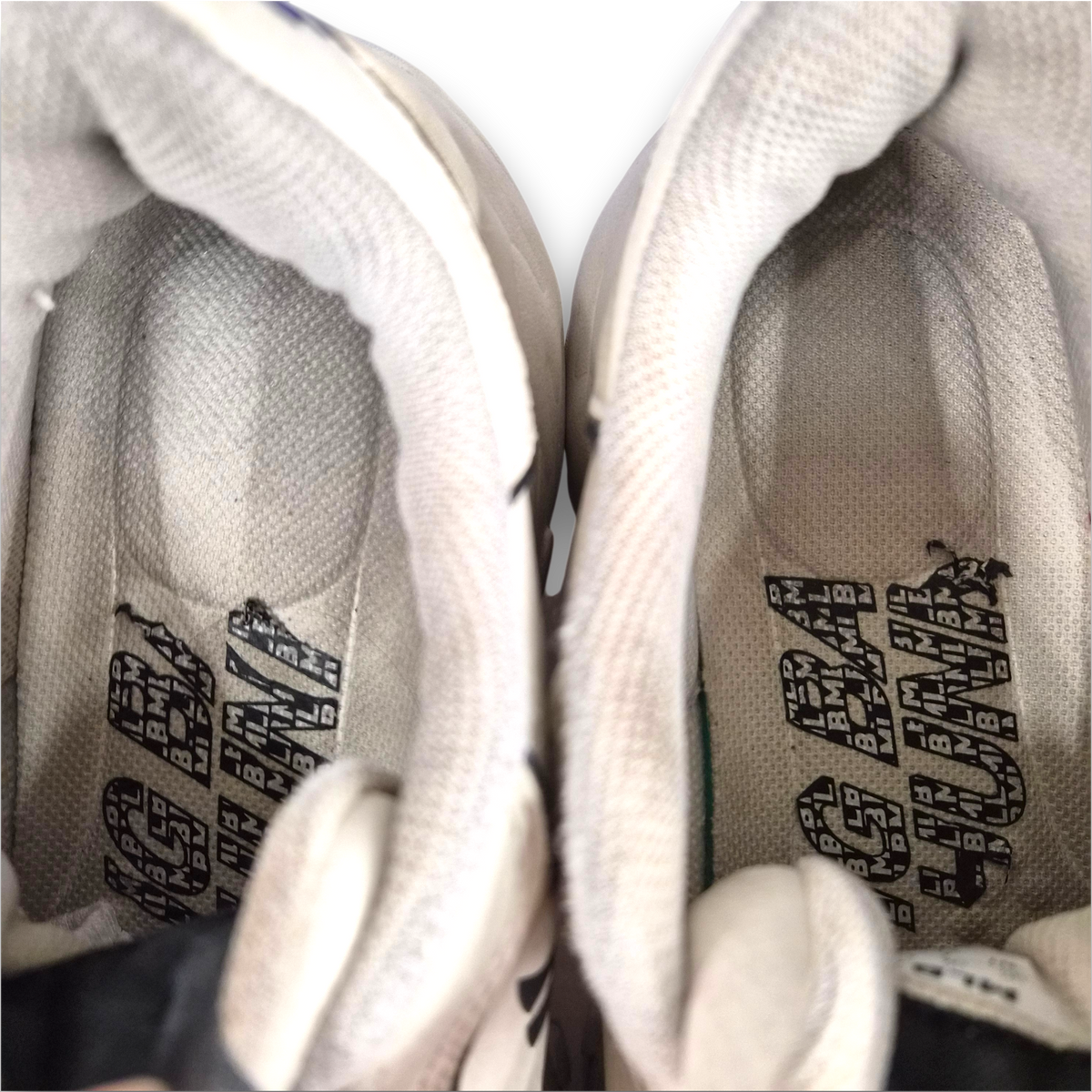 MLB Sneaker SIZE 38 3ASHC025N Lady's Ivory Rank(B) Stain