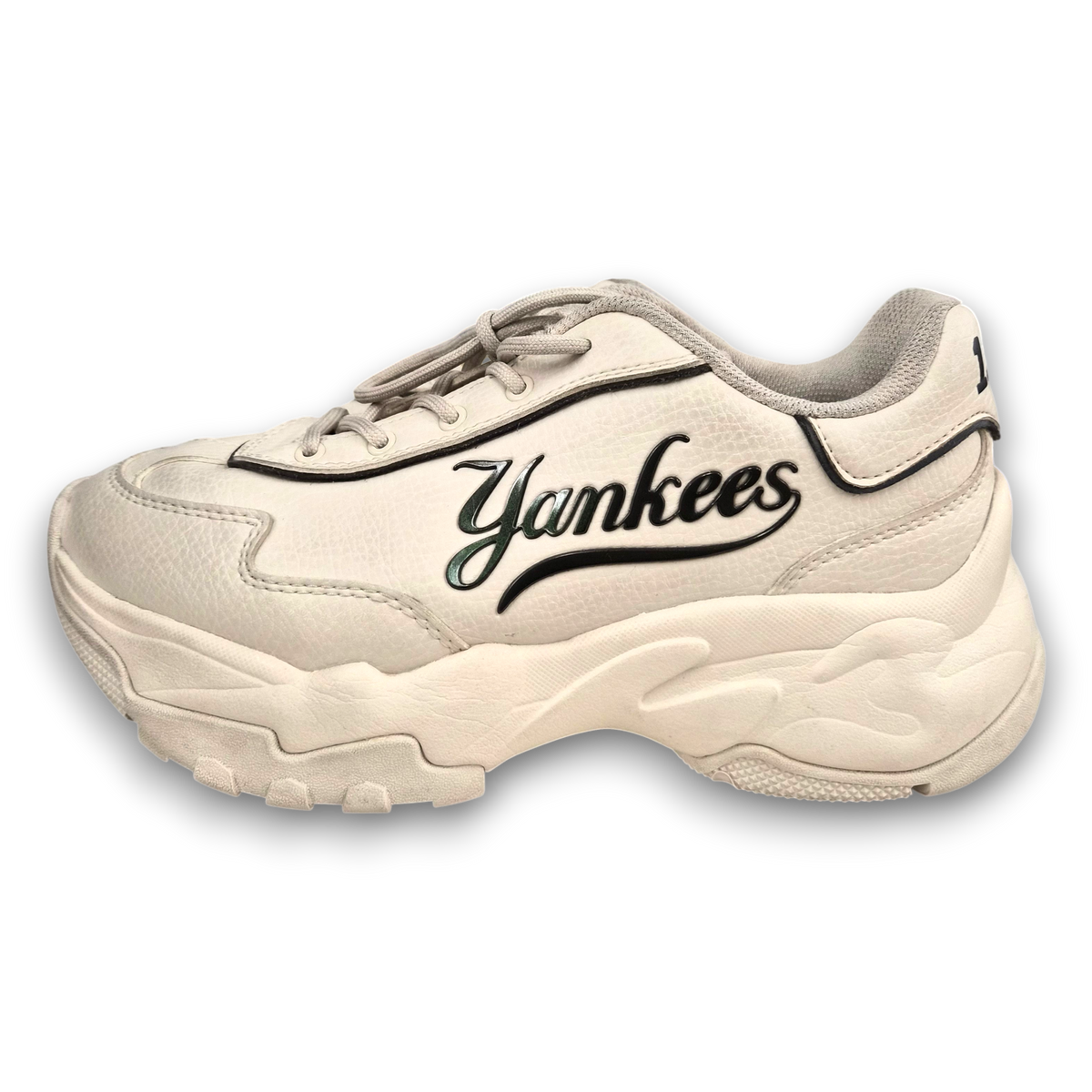 MLB Sneaker SIZE 38 3ASHC025N Lady's Ivory Rank(B) Stain
