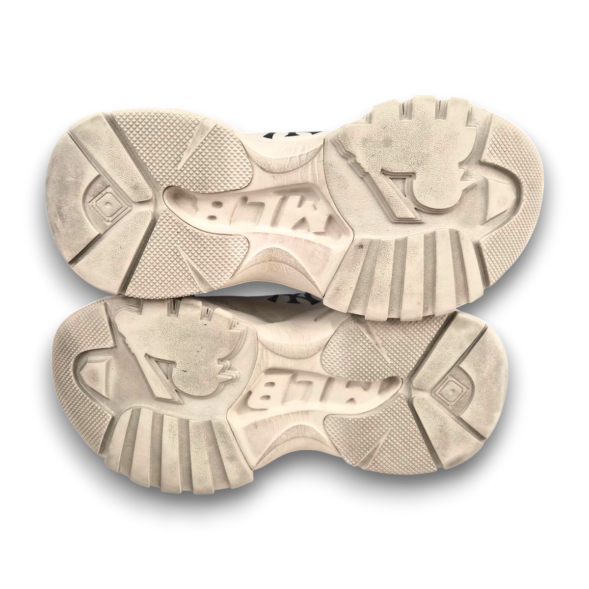 MLB Sneaker SIZE 38 3ASHC025N Lady's Ivory Rank(B) Stain