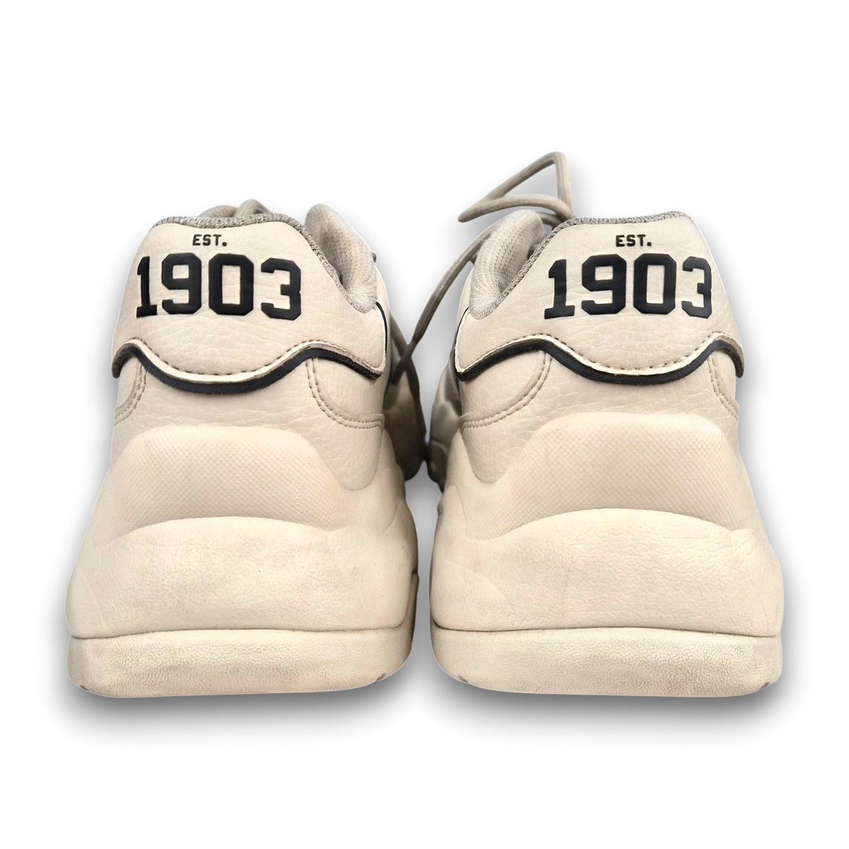 MLB Sneaker SIZE 38 3ASHC025N Lady's Ivory Rank(B) Stain