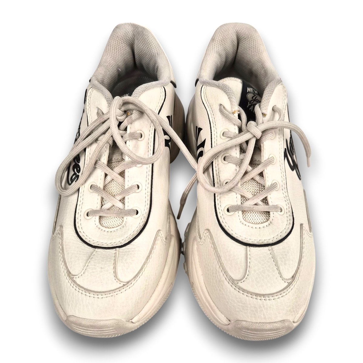 MLB Sneaker SIZE 38 3ASHC025N Lady's Ivory Rank(B) Stain