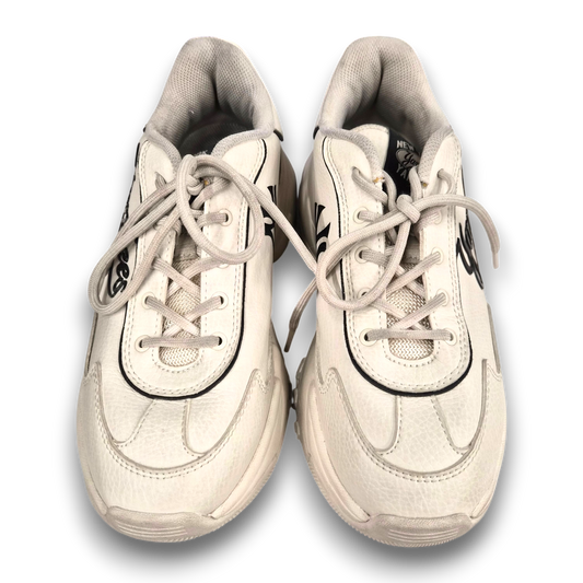 MLB Sneaker SIZE 38 3ASHC025N Lady's Ivory Rank(B) Stain