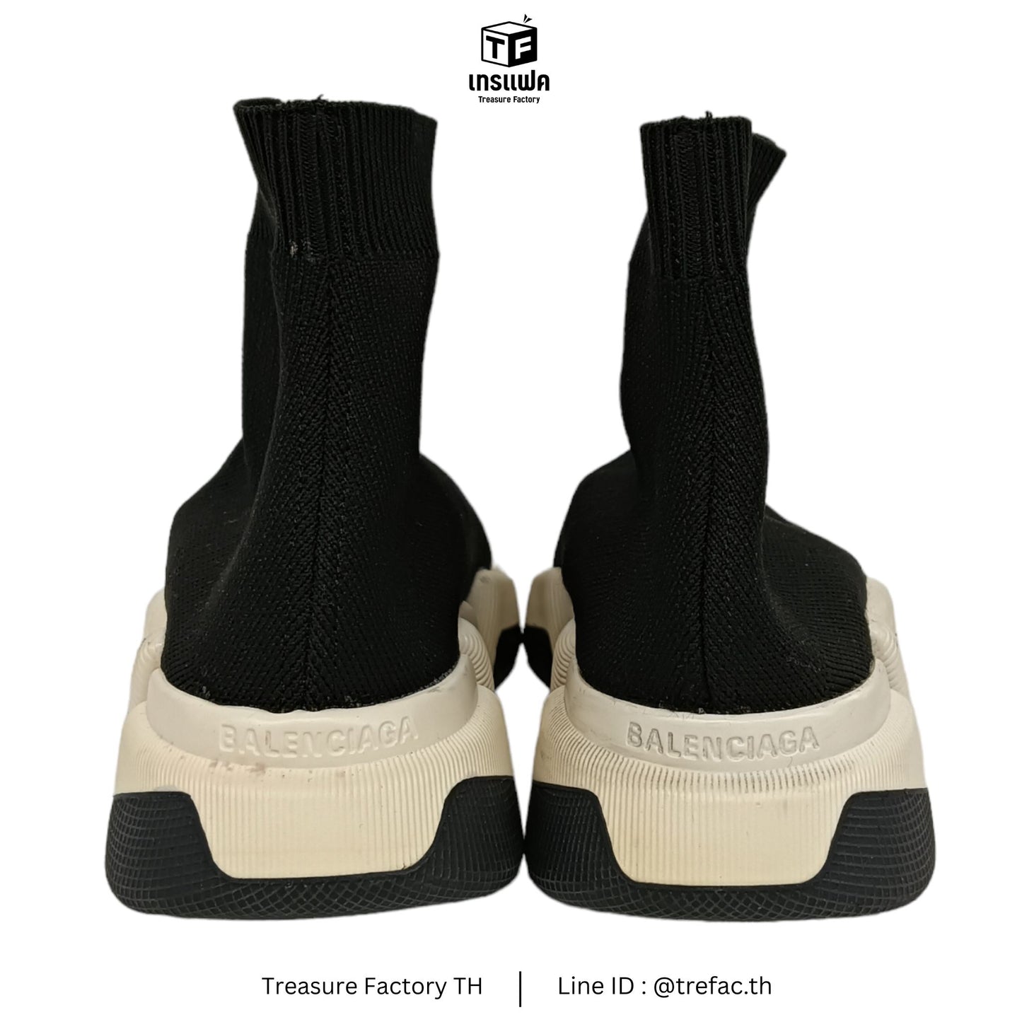 BALENCIAGA Sneaker 35 Lady's Black Stain Spped Trainer
