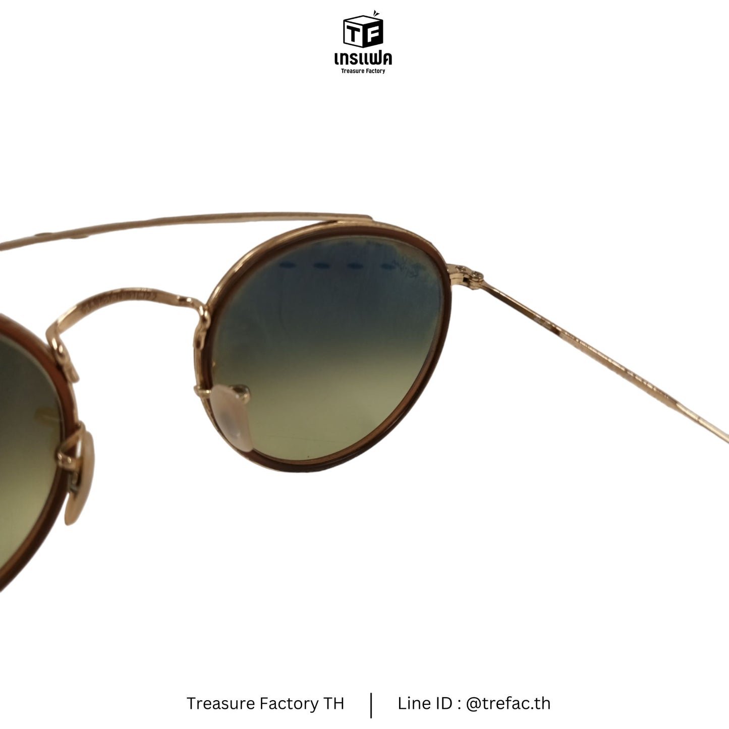 RAY-BAN Sunglasses Gold  RB3647 Rank B