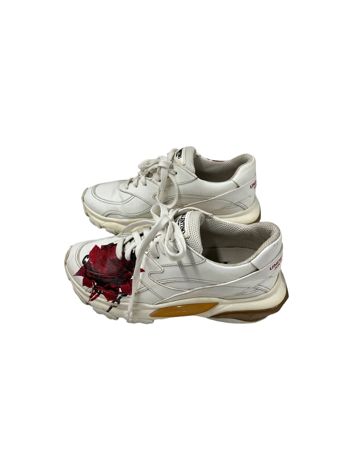 VALENTINO Sneakre Size 36 1/2 TSI55WO Lady's White/Red X Undercoverd Junya Watanabe Rank B