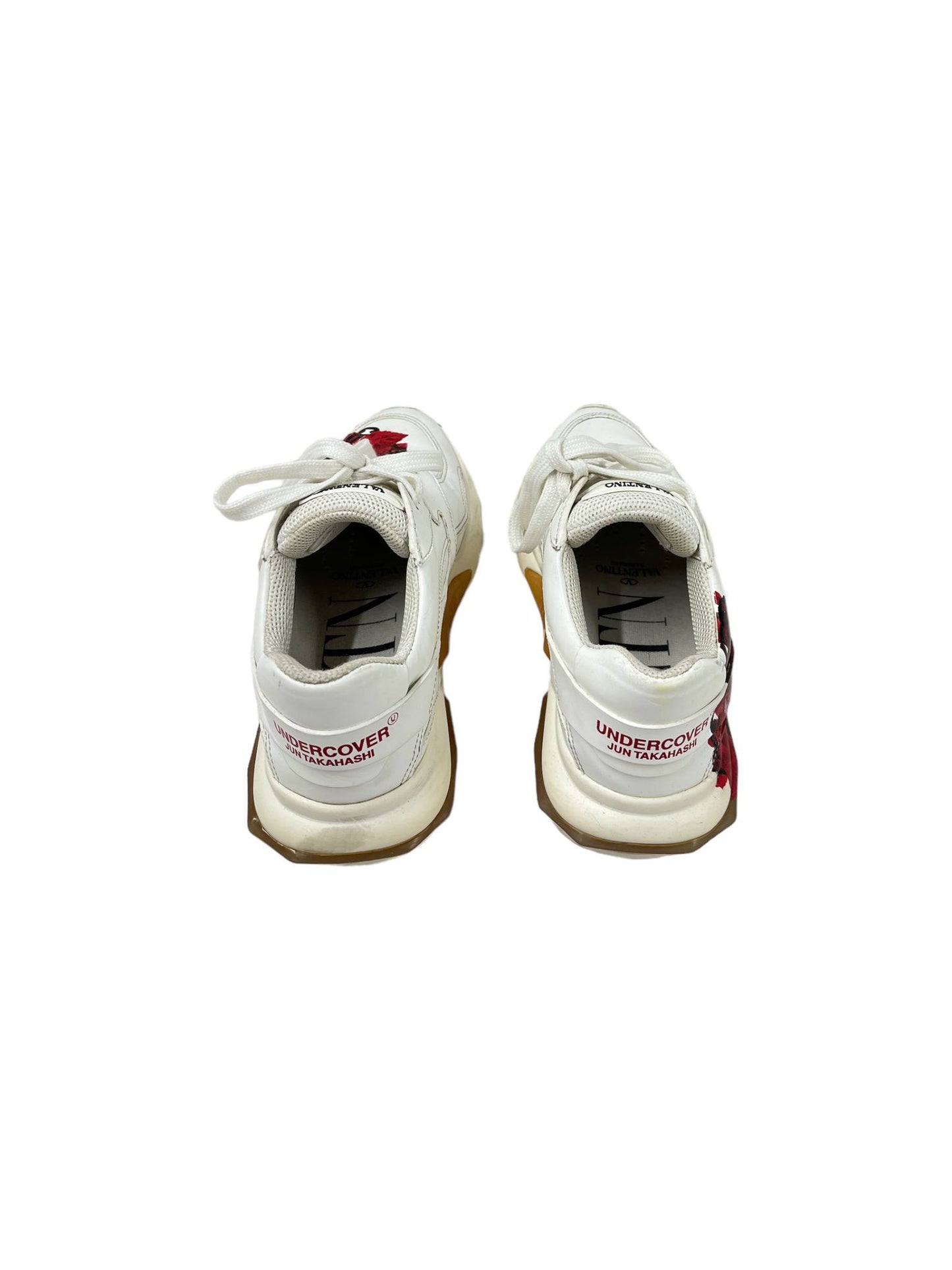 VALENTINO Sneakre Size 36 1/2 TSI55WO Lady's White/Red X Undercoverd Junya Watanabe Rank B