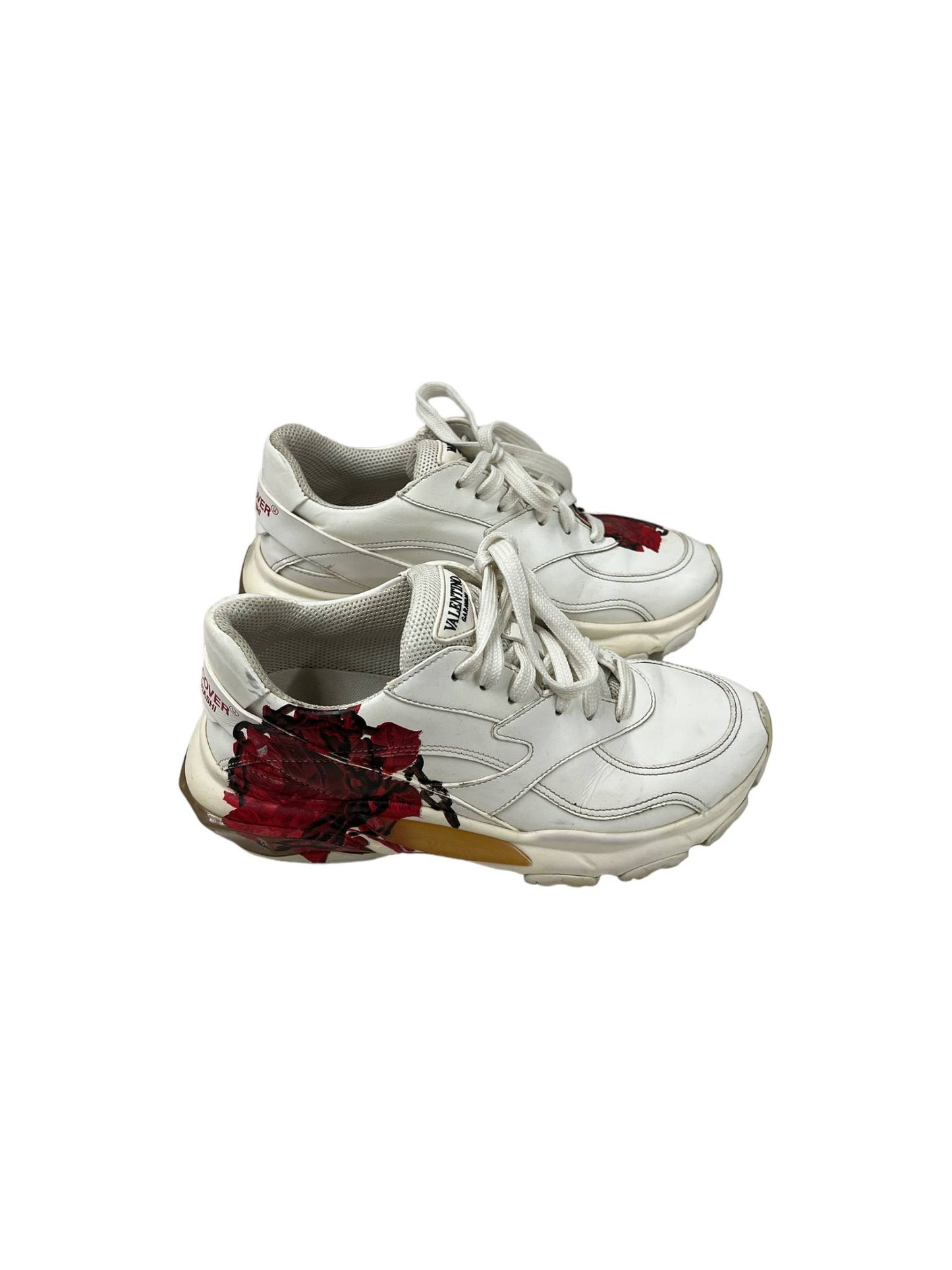 VALENTINO Sneakre Size 36 1/2 TSI55WO Lady's White/Red X Undercoverd Junya Watanabe Rank B