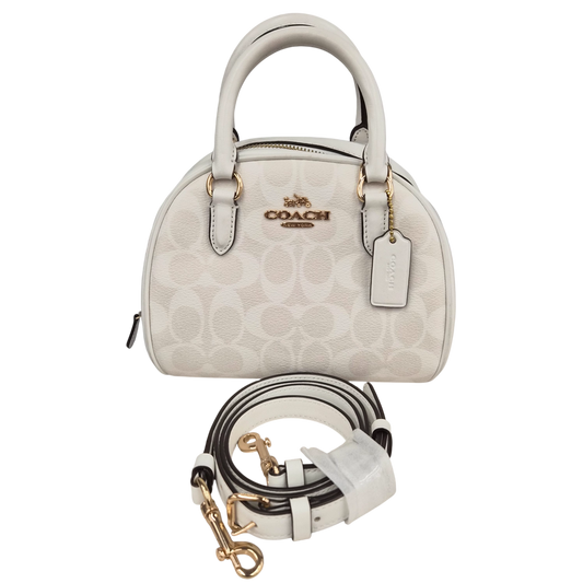 COACH 2WAY Bag CA591 Beige Rank(A)