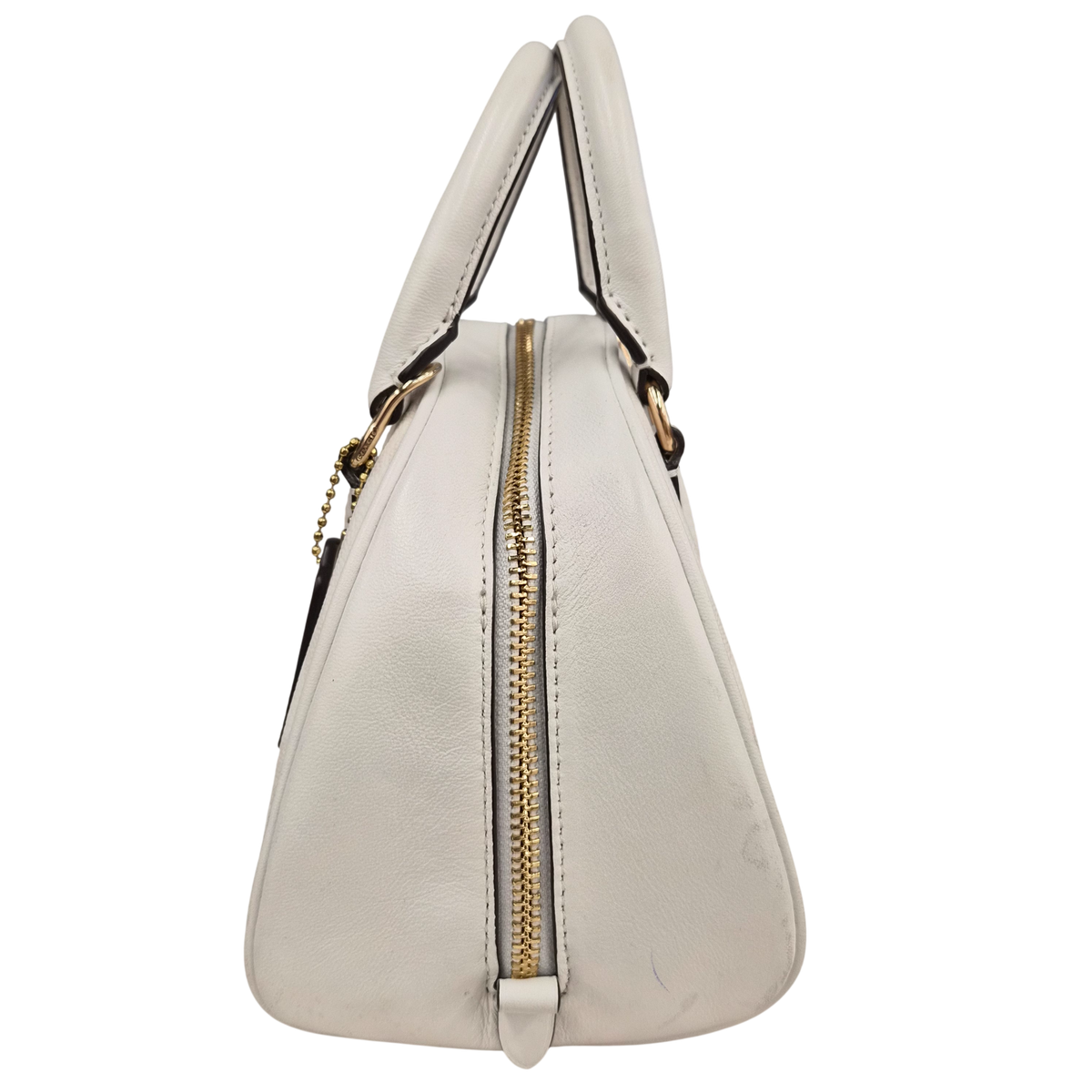 COACH 2WAY Bag CA591 Beige Rank(A)