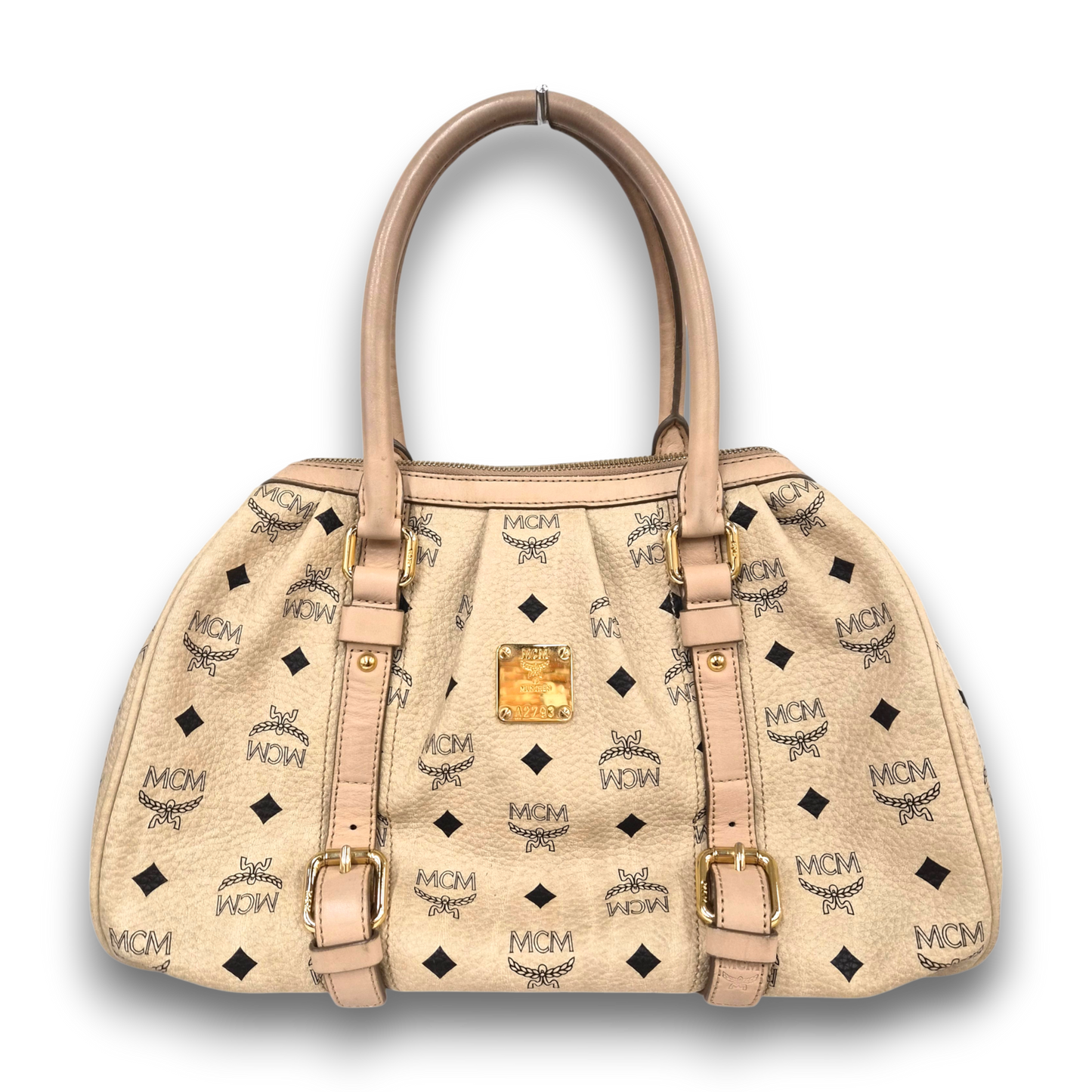 MCM Hand Boston Bag 021004 Brown Rank(B)