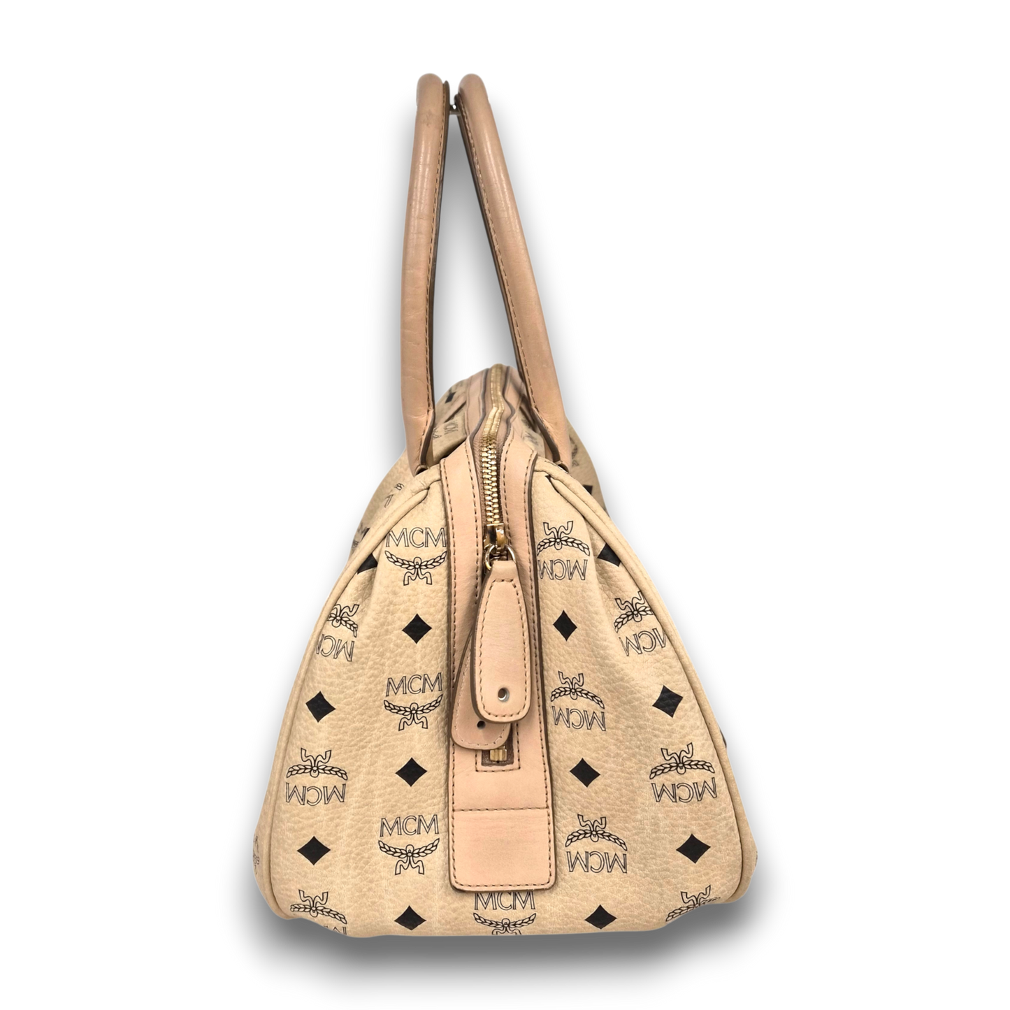MCM Hand Boston Bag 021004 Brown Rank(B)