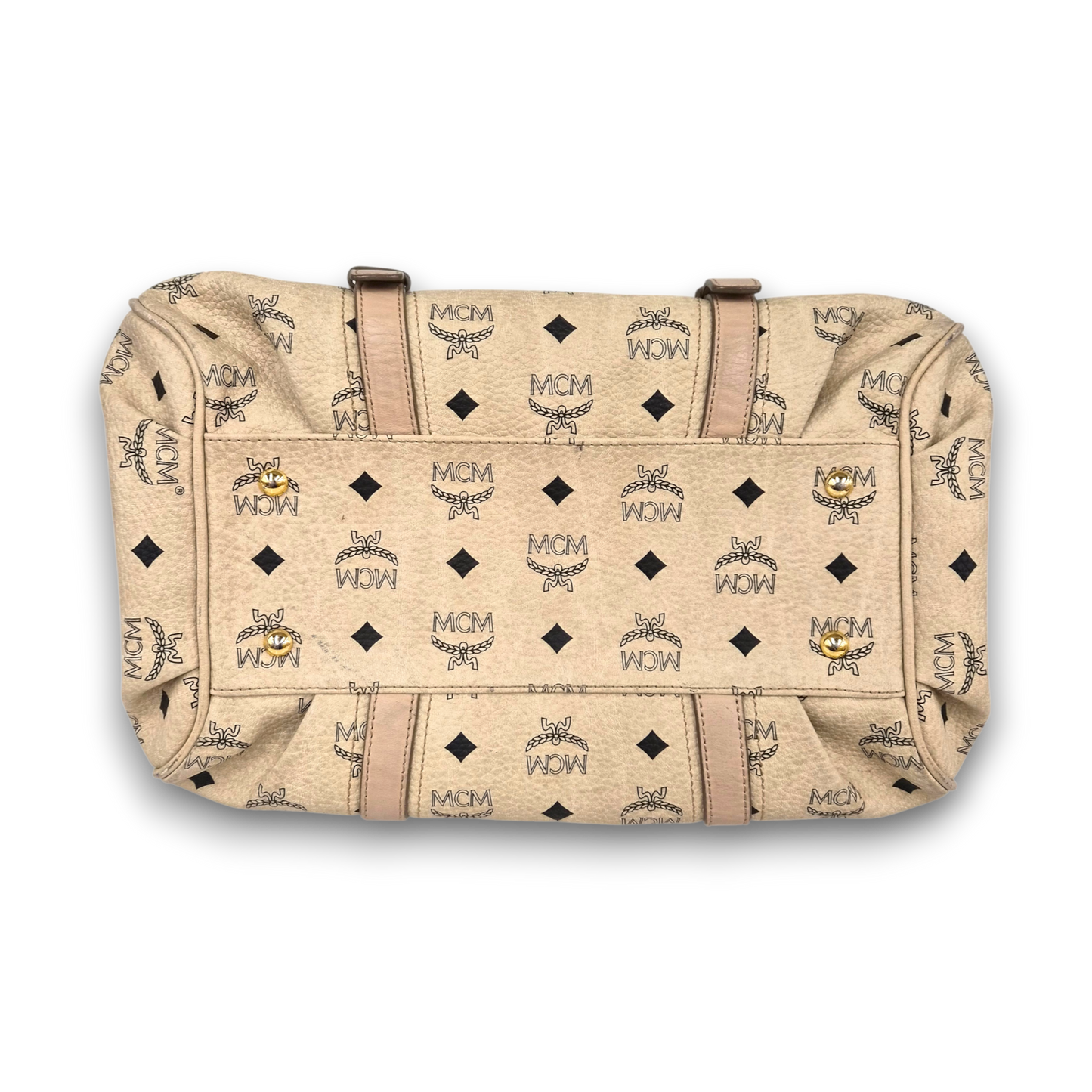 MCM Hand Boston Bag 021004 Brown Rank(B)