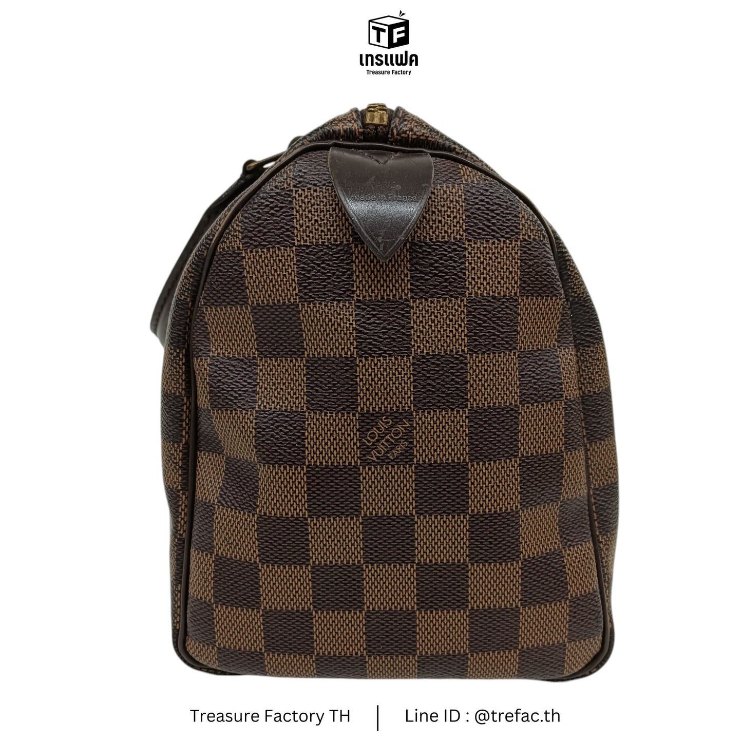 LOUIS VUITTON Handbag Damier Brown Stain TR0173 Speedy 25