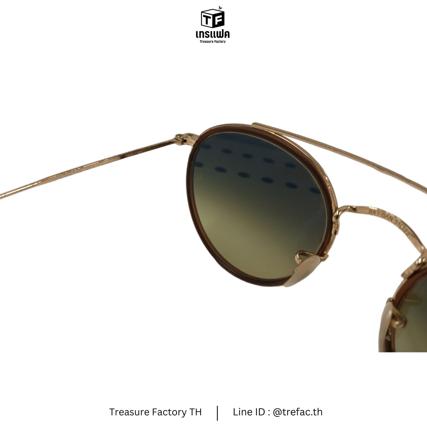 RAY-BAN Sunglasses Gold  RB3647 Rank B