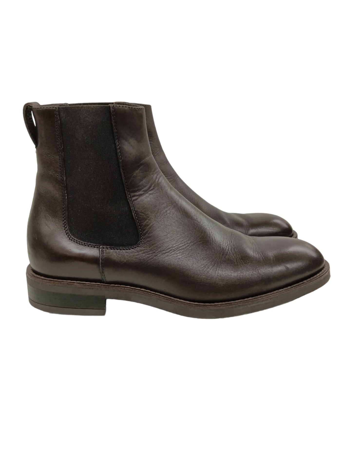 Paul Smith Side Gore Boots 40 Mens Drak Brown (Rank B)