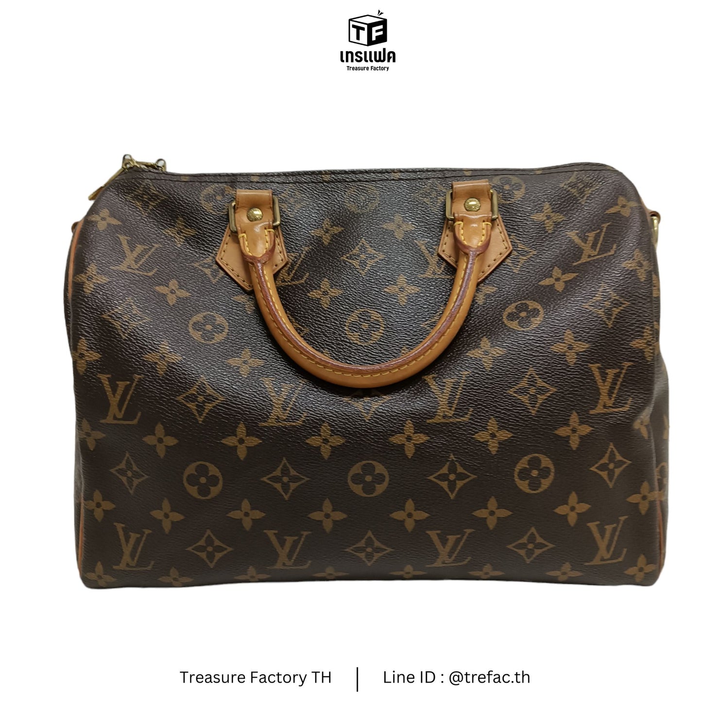 LOUIS VUITTON Boston Bag Monogram Brown Speedy 30 Bandouliere M41112
