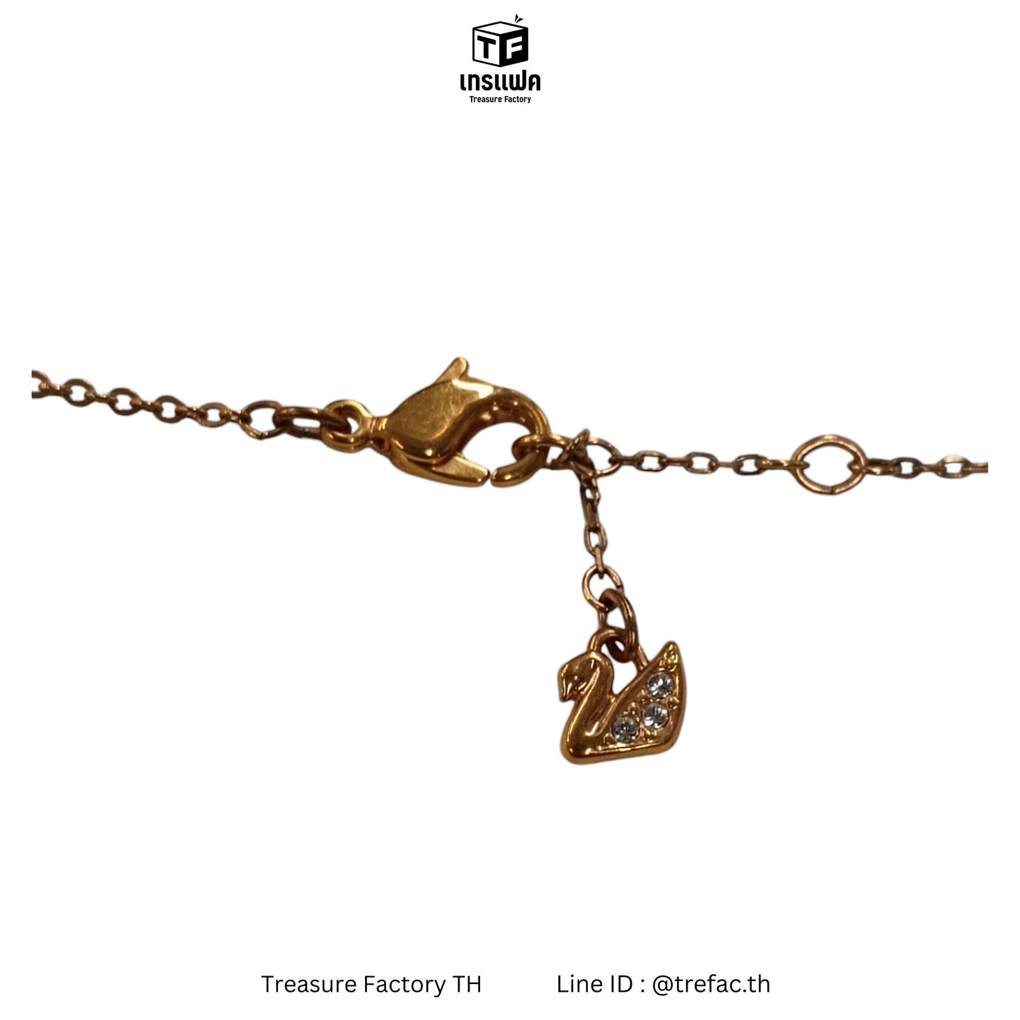 SWAROVSKI NECKLACE CRYTALS GOLD