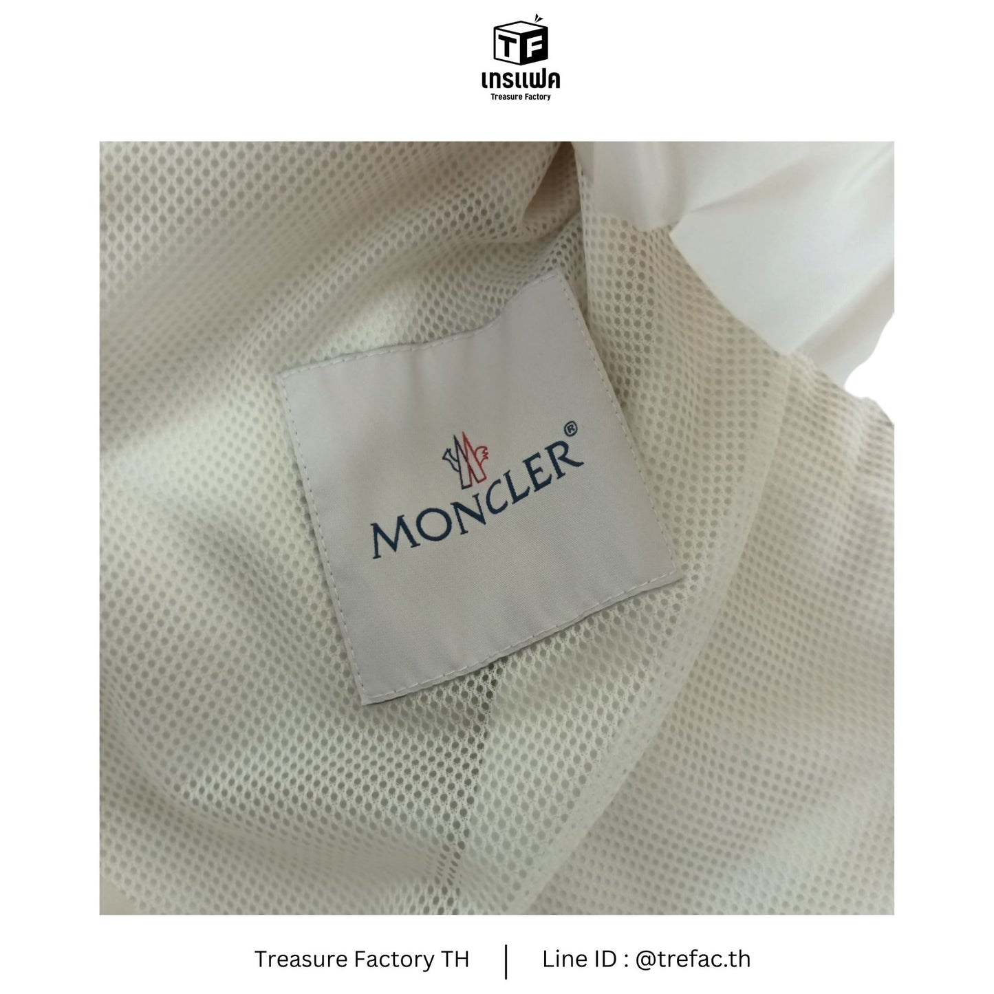 MONCLE GENIOUS SIZE L WHITE SIMONE ROCHA 19SS