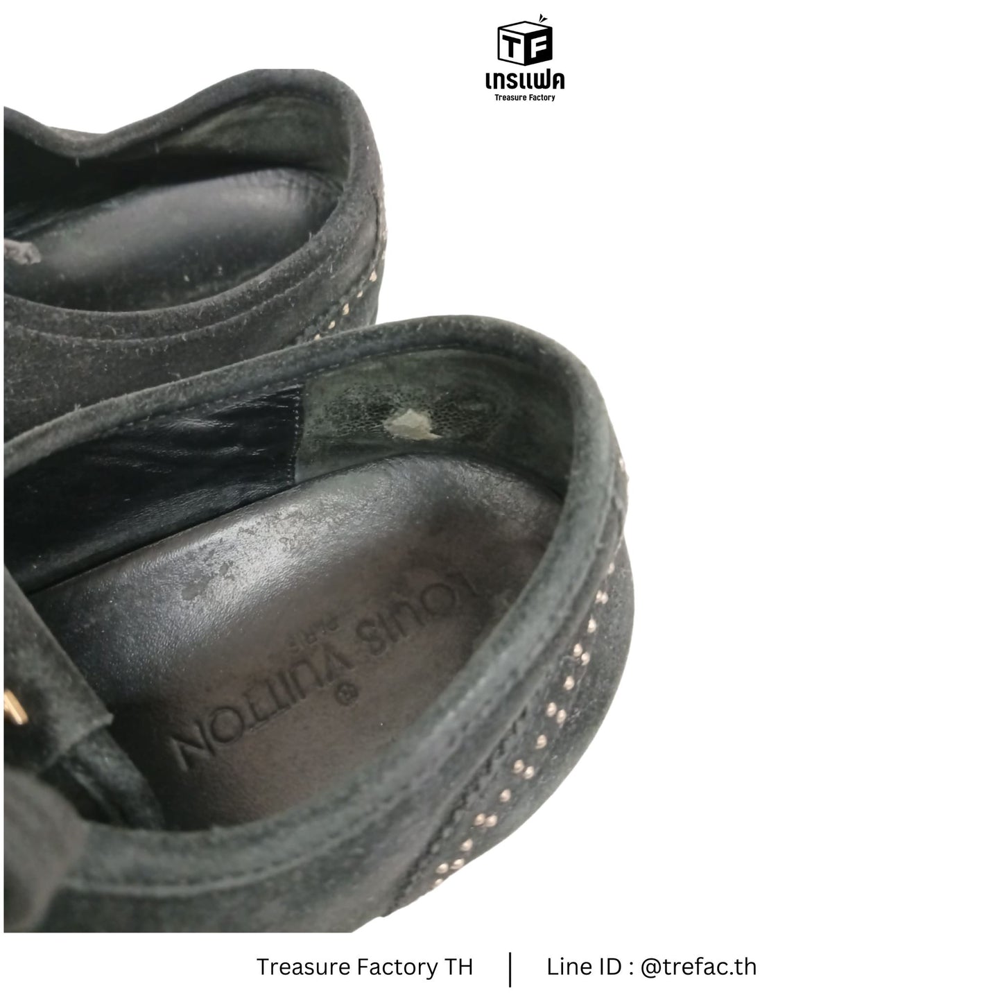 LOUIS VUITTON Shoes 39 1/2 Lady's Black GO 0122 (Rank B)