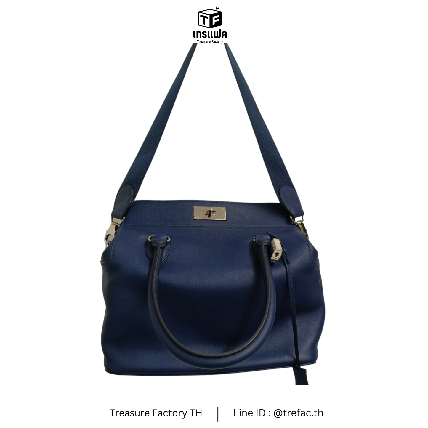 HERMES BAG NAVY R 28E