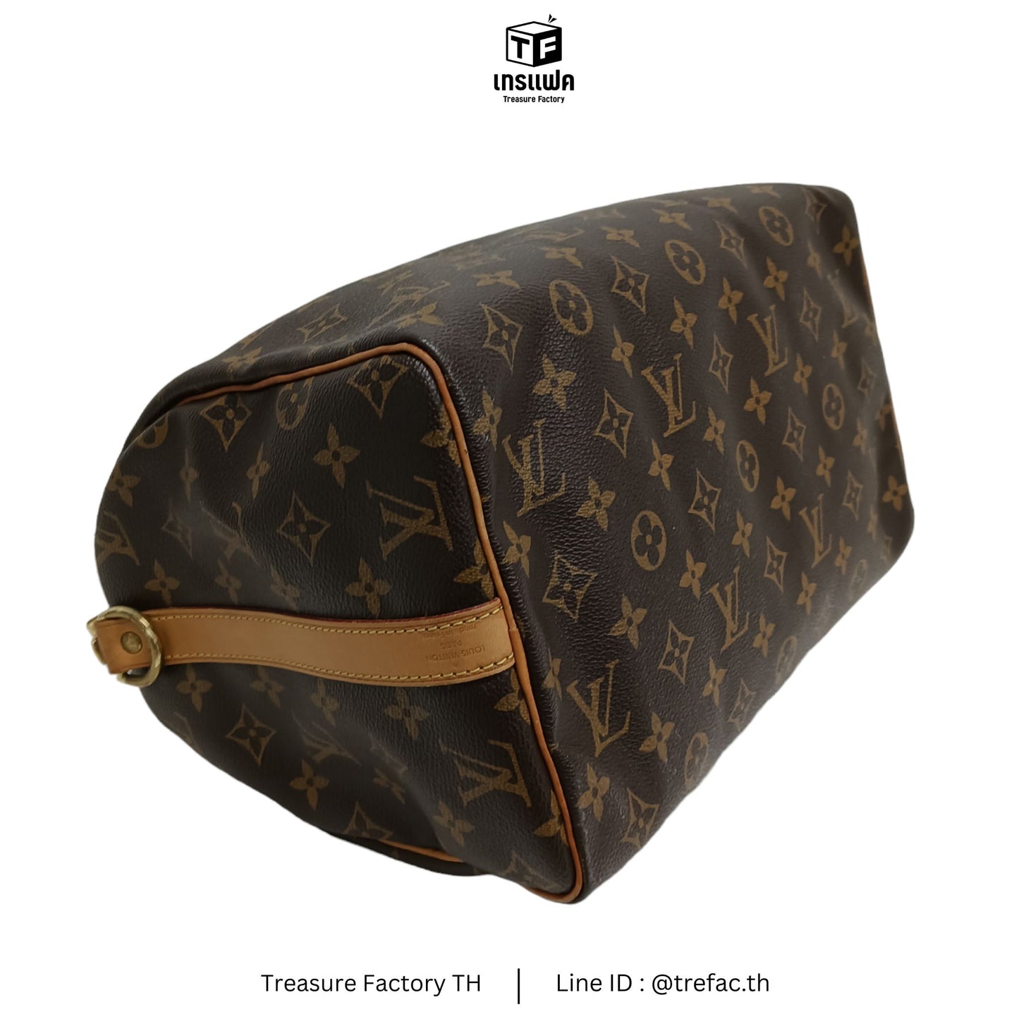 LOUIS VUITTON Boston Bag Monogram Brown Speedy 30 Bandouliere M41112