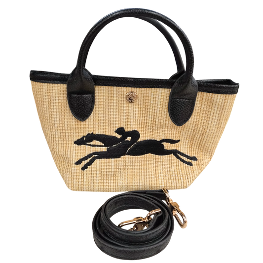 LONGCHAMP 2WAY Bag L1899619841 Beige/Black Rank(B)