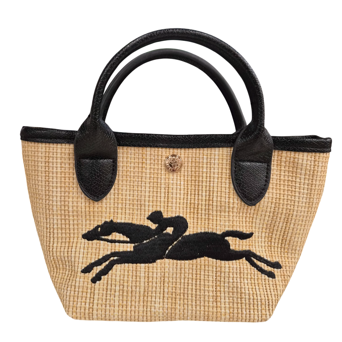 LONGCHAMP 2WAY Bag L1899619841 Beige/Black Rank(B)