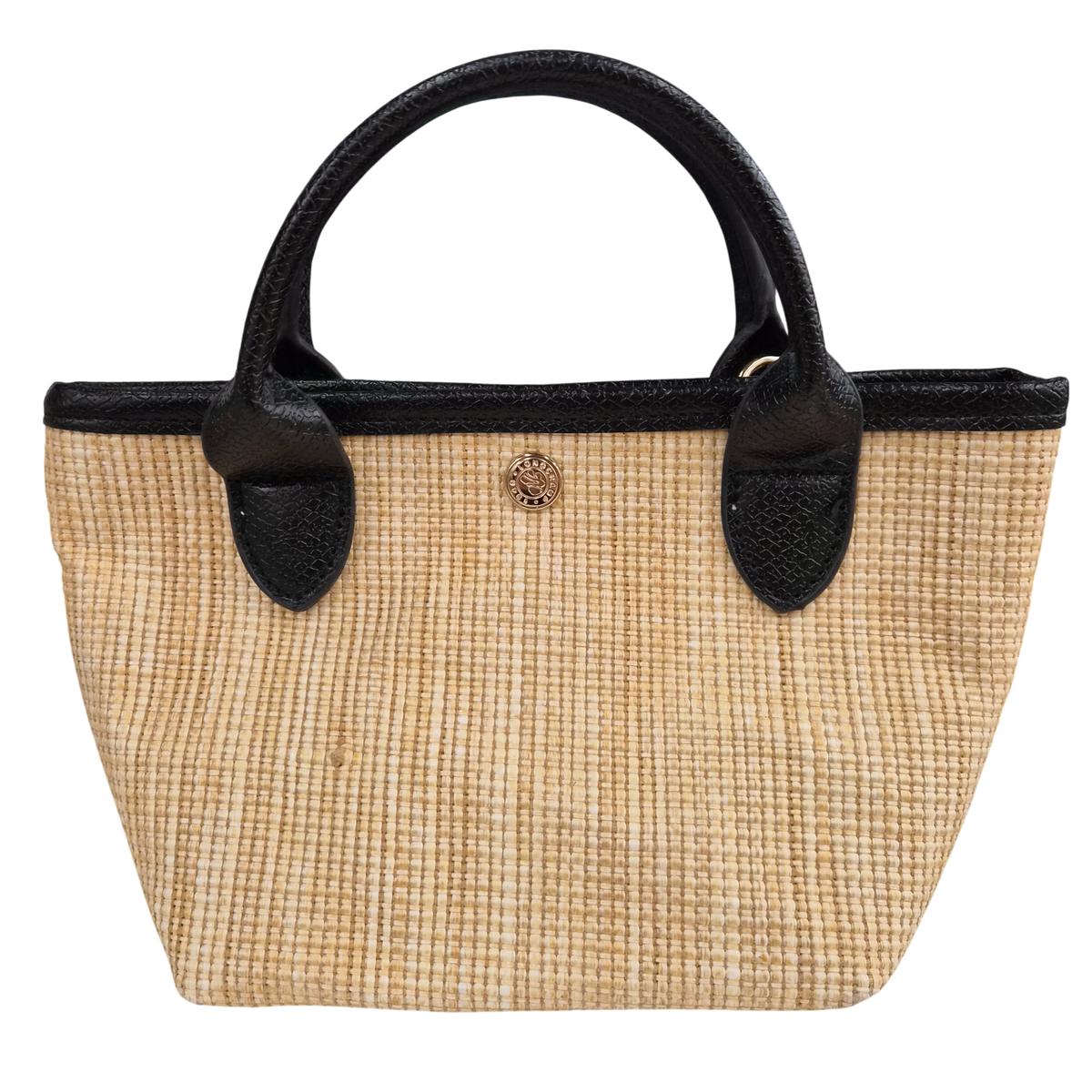 LONGCHAMP 2WAY Bag L1899619841 Beige/Black Rank(B)