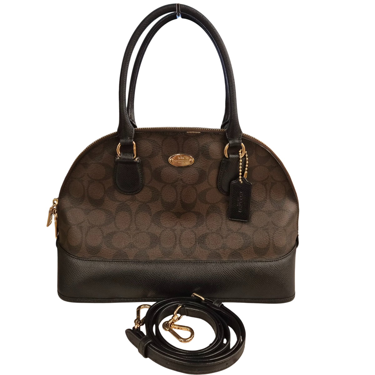 COACH 2WAY Bag F33904 Brown Rank(B) Damage