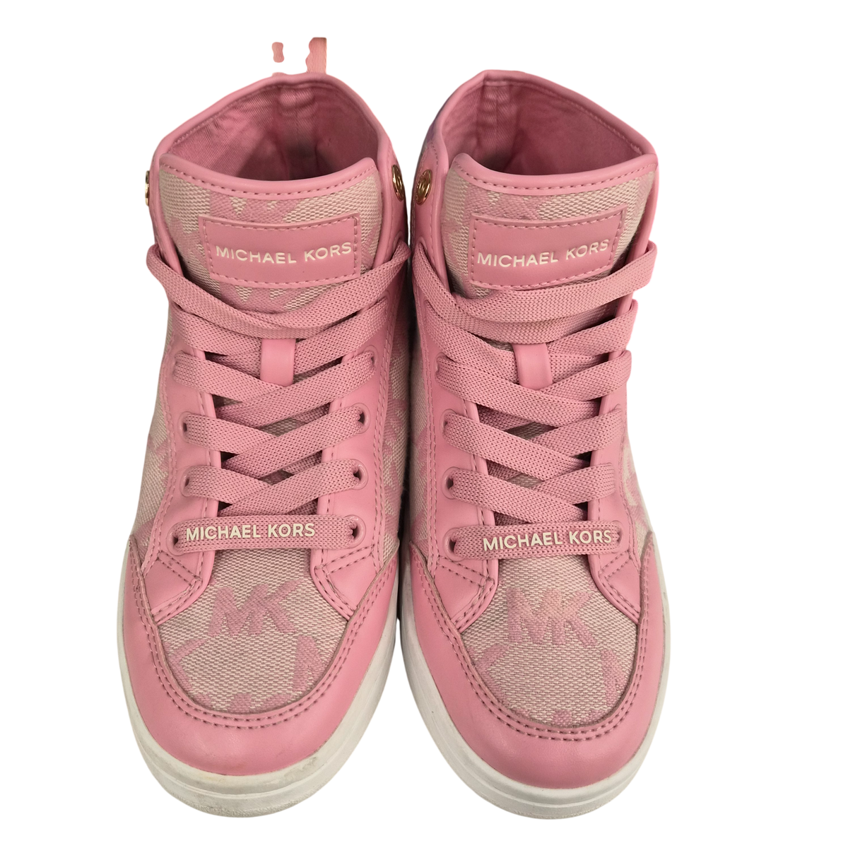 MICHAEL KORS High Cut Sneakers SIZE 6M LS23H Lady's Pink Rank(B) Stain
