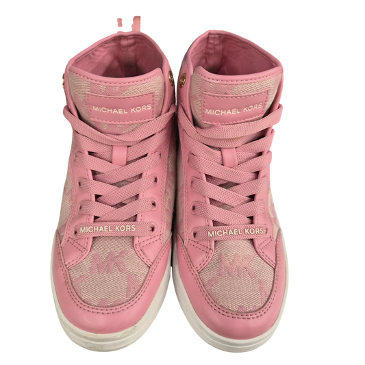 MICHAEL KORS High Cut Sneakers SIZE 6M LS23H Lady's Pink Rank(B) Stain